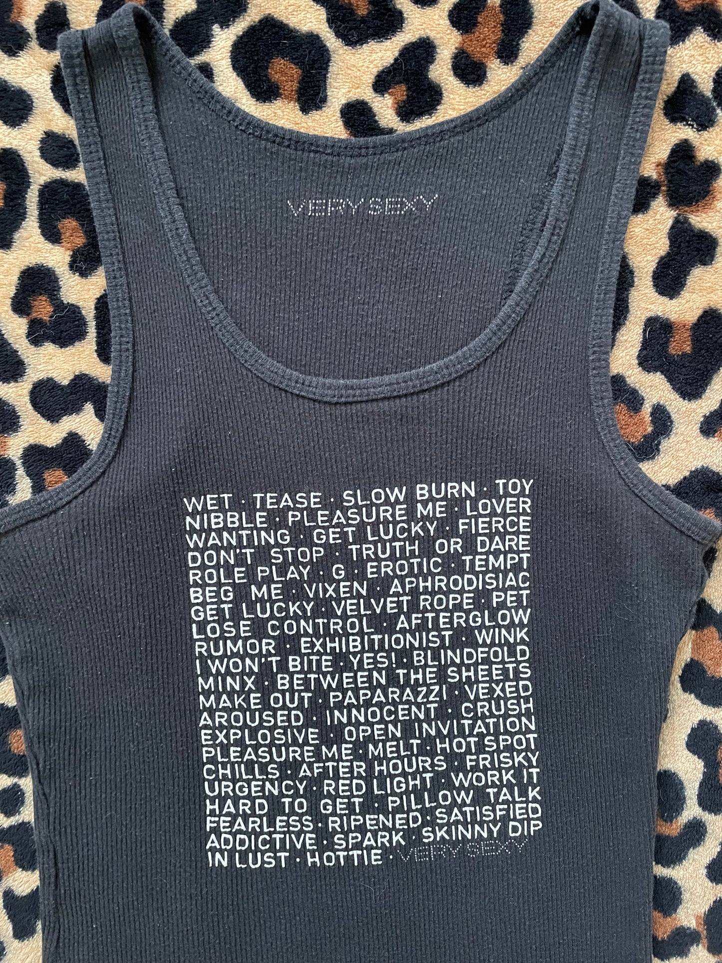 very sexy slogan tank