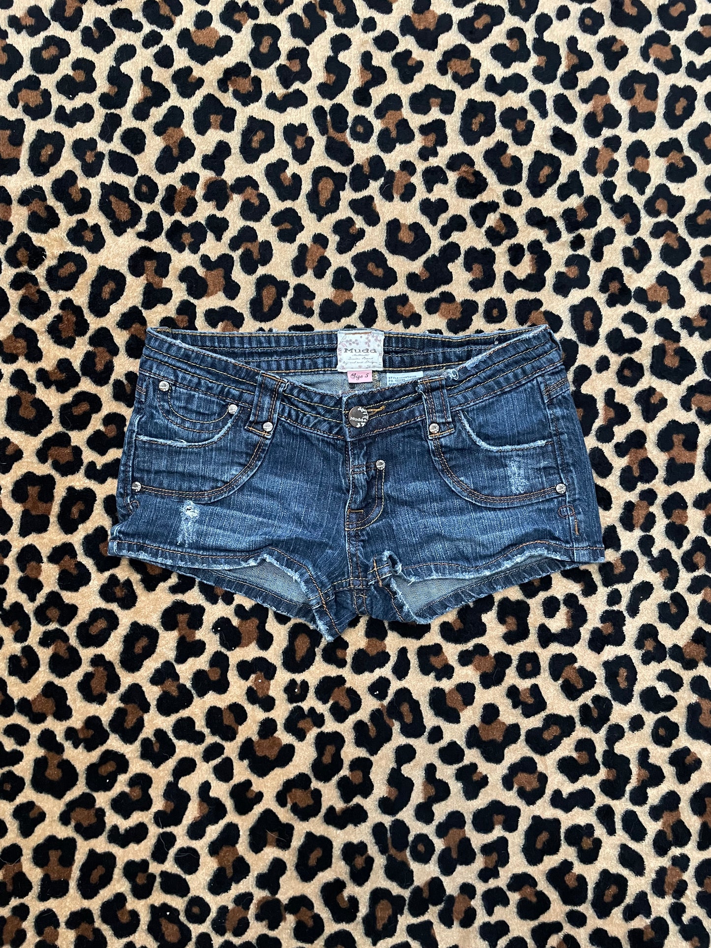 mudd lowrise denim mini shorts