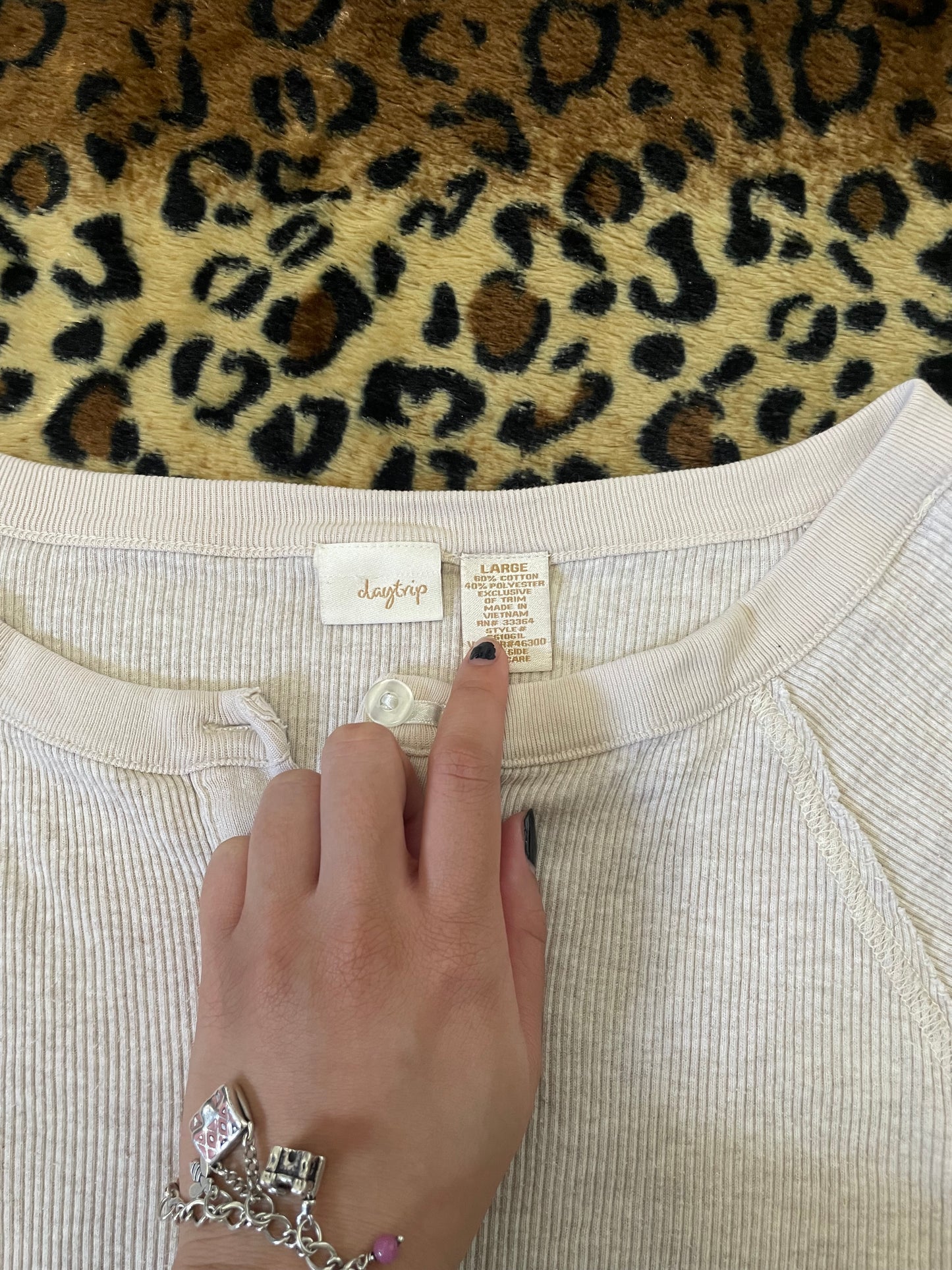 daytrip ribbed button up fitted top