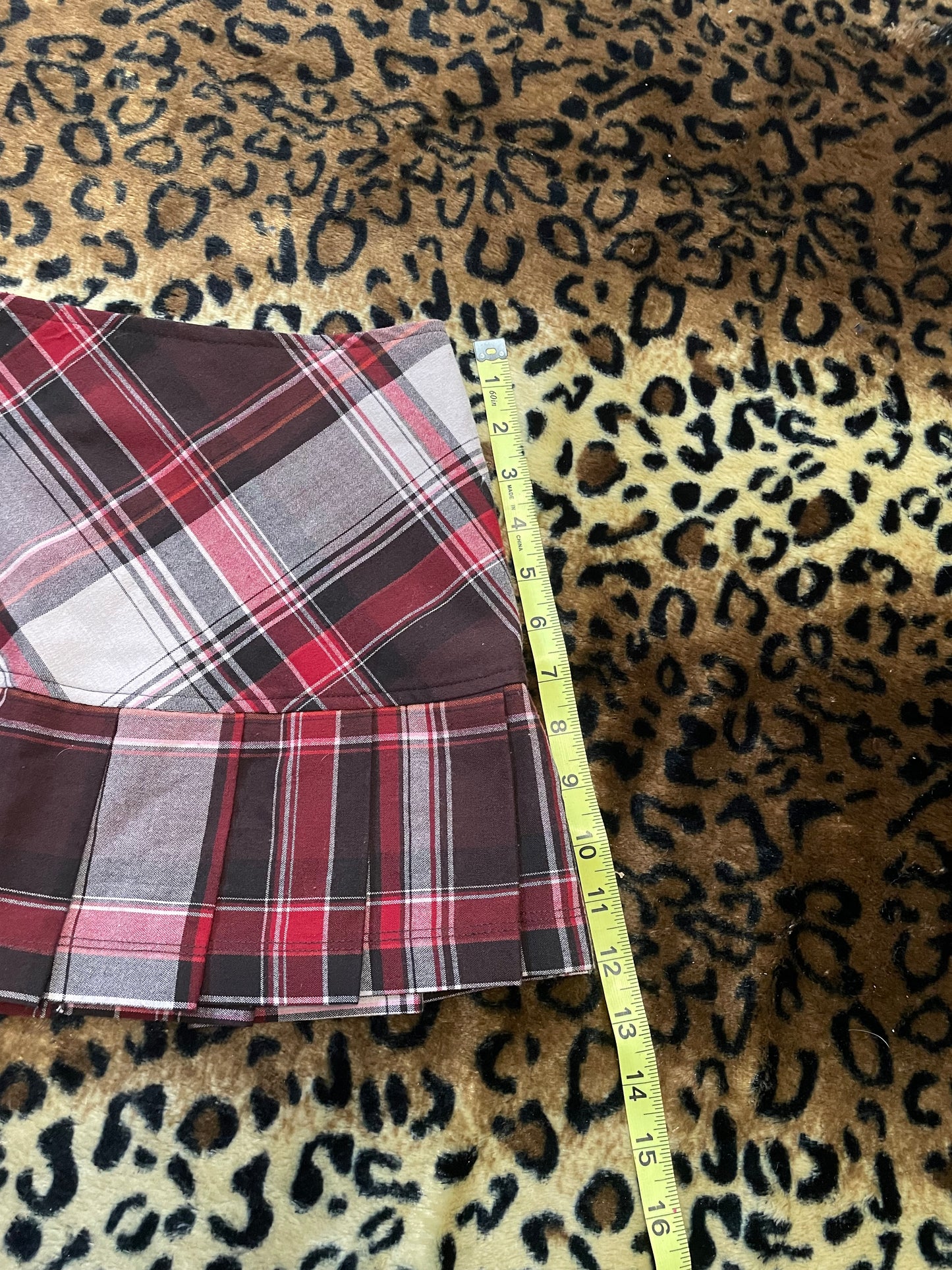 forever21 plaid pleated mini skirt