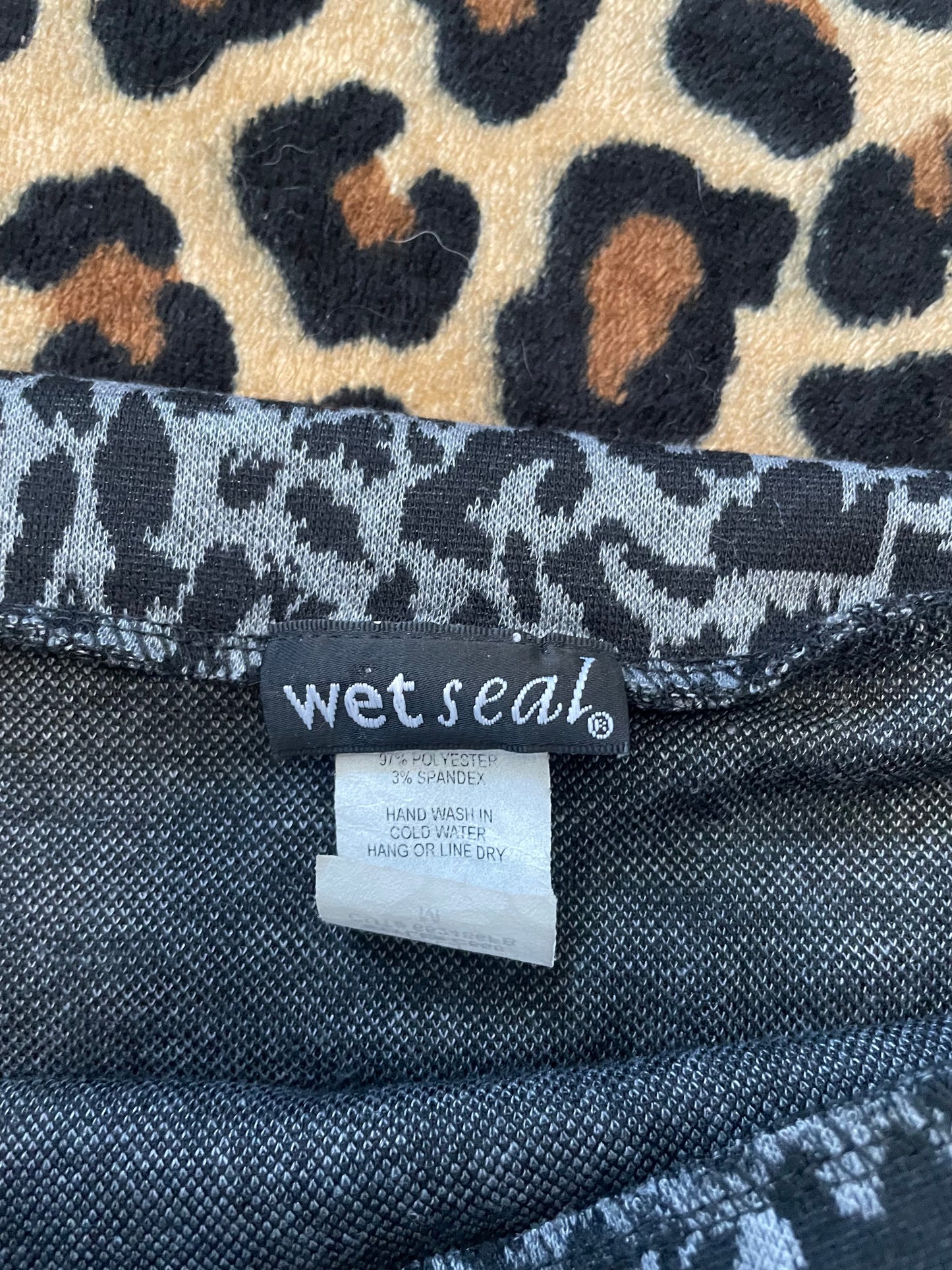 wet seal foldover mini skirt