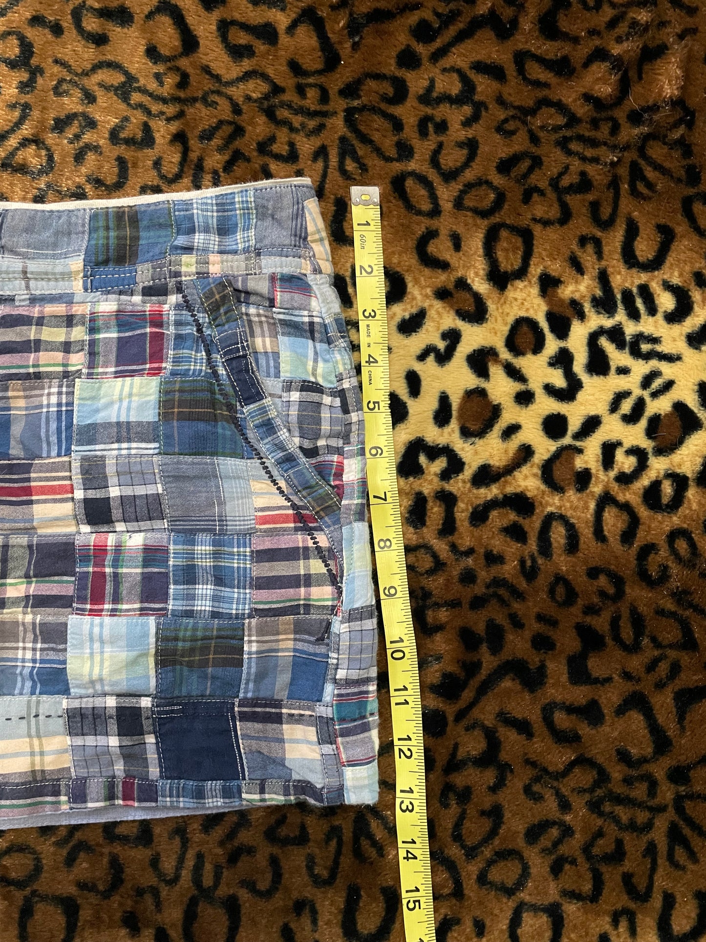 american eagle patch work mini skirt