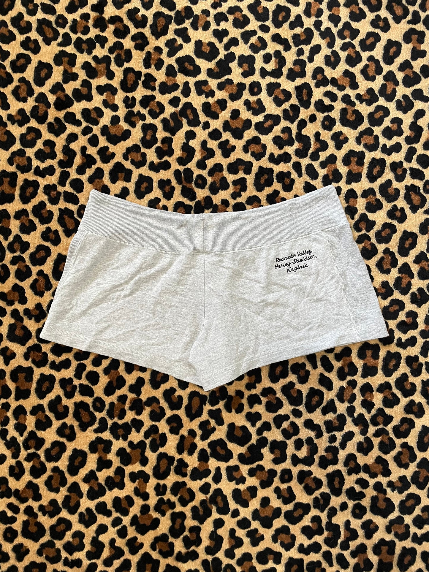 harley davidson lowrise mini shorts