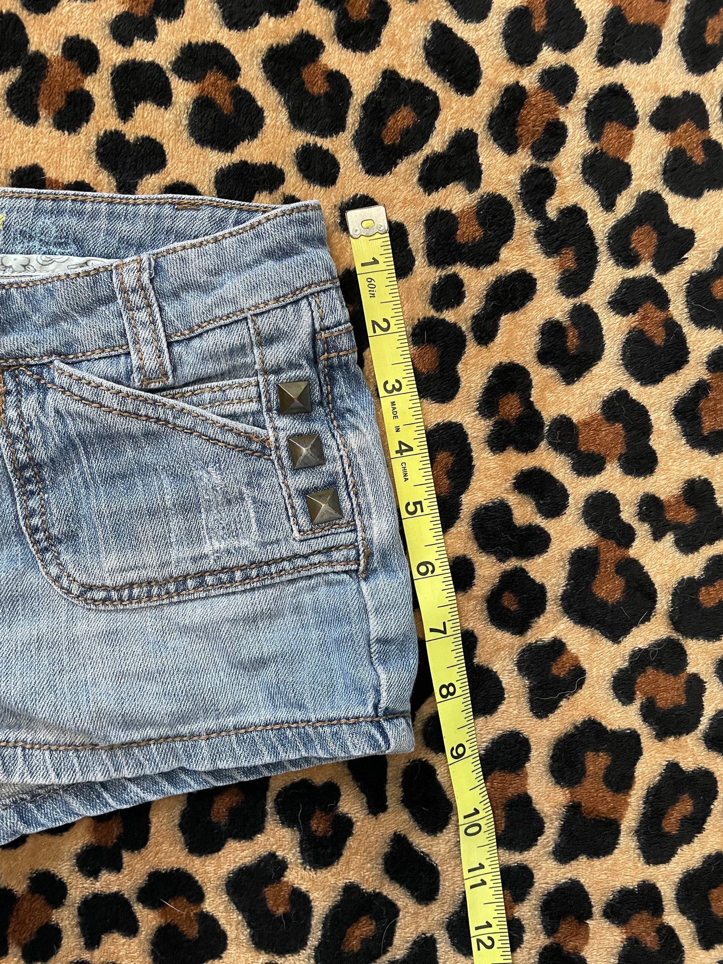 mudd studded lowrise mini shorts
