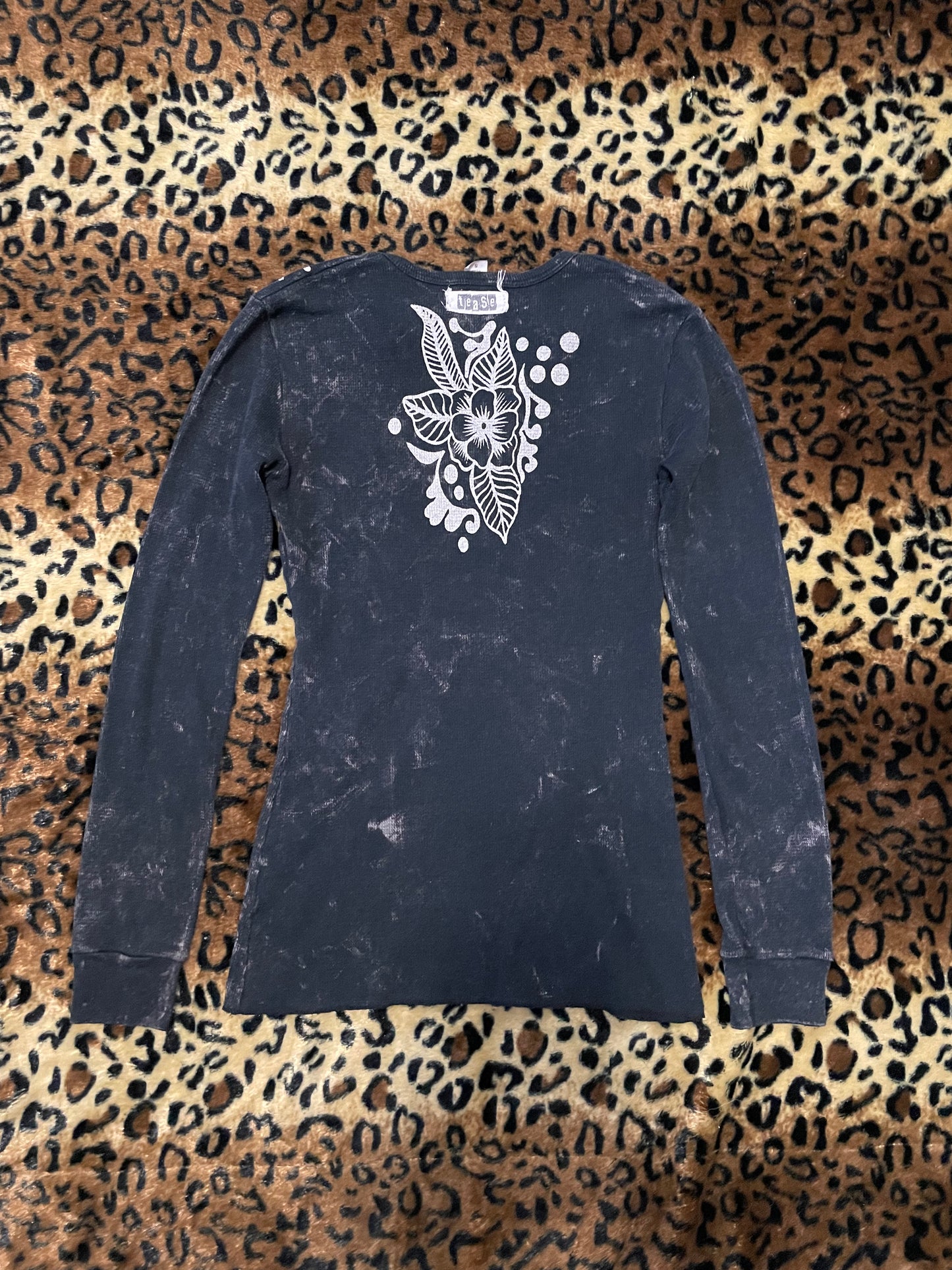 flower fitted long sleeve