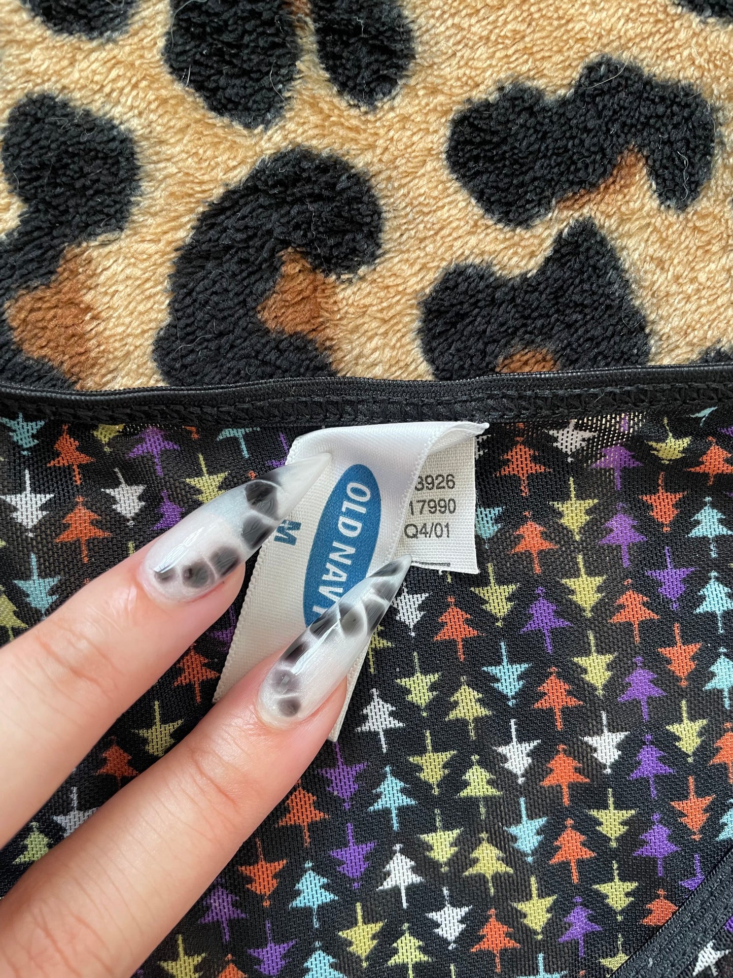 old navy mesh tree print tank