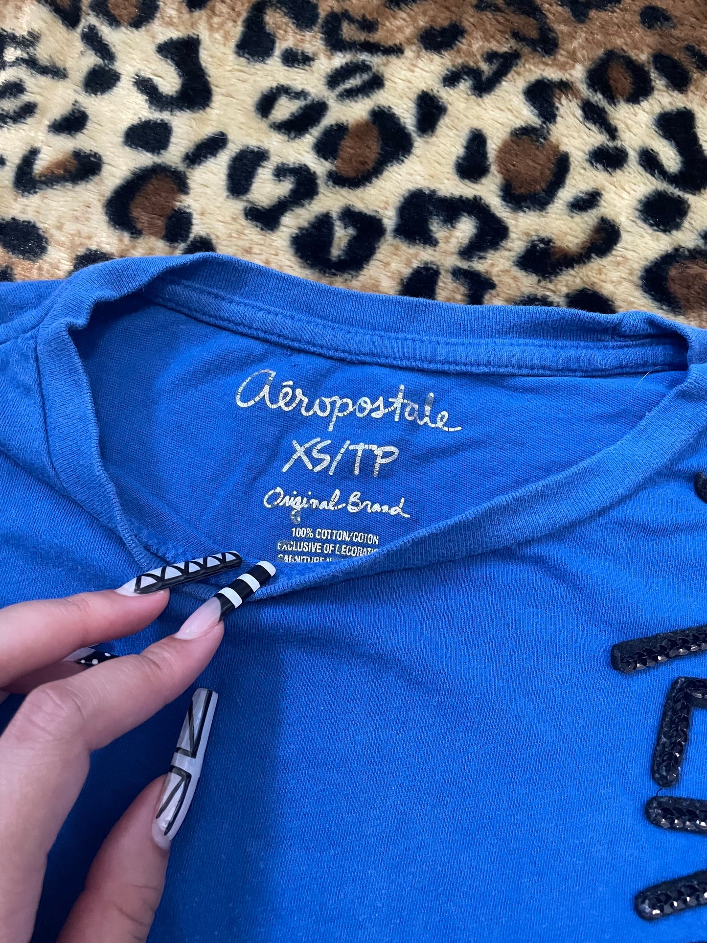 aeropostale fitted sequins shirt