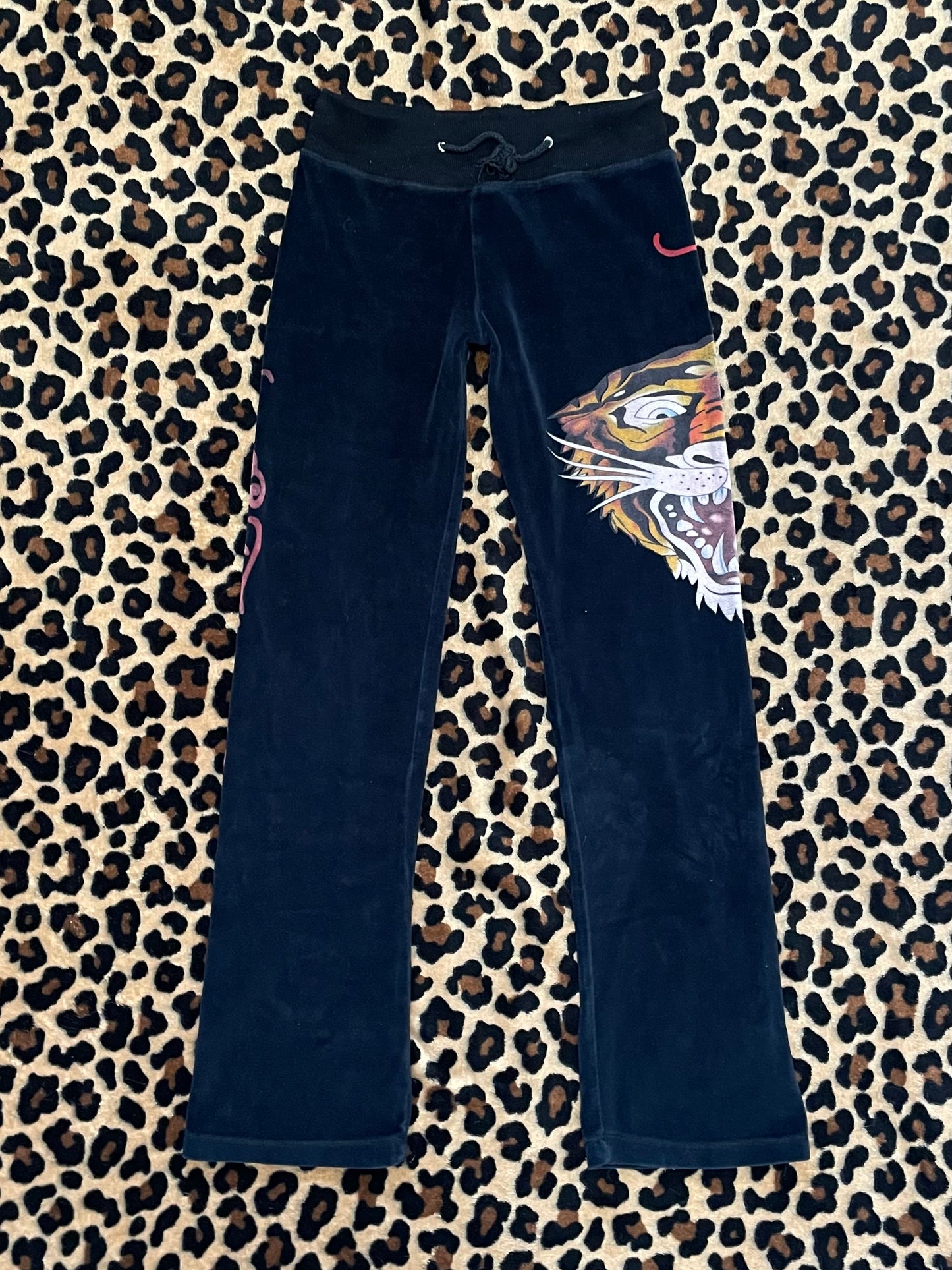 ed hardy velour lowrise sweats