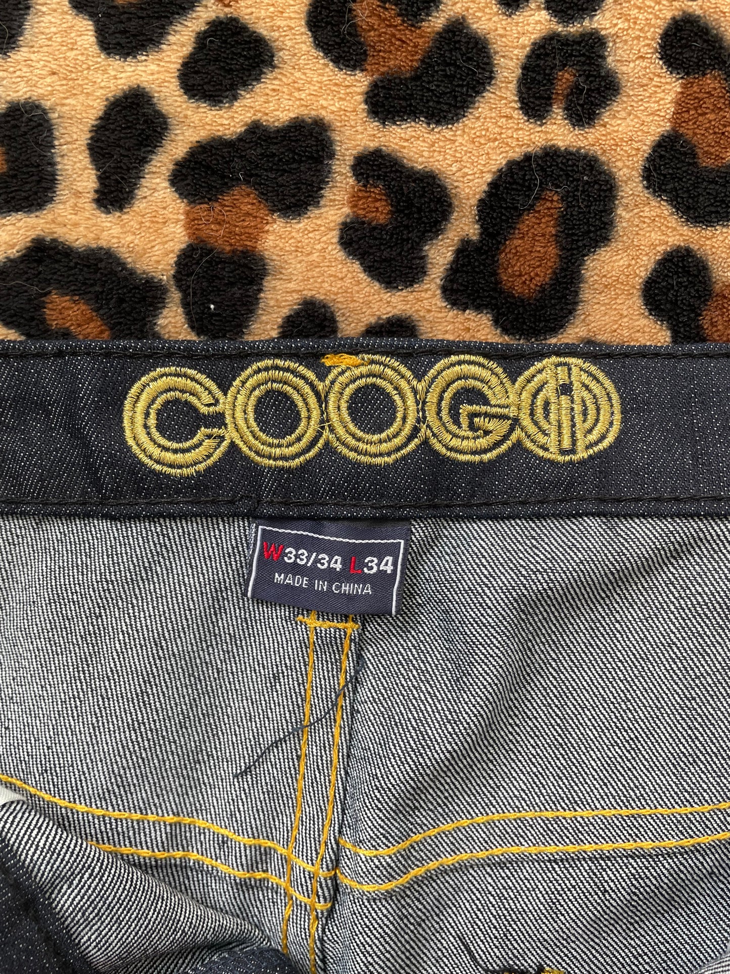 coogi embroidered jeans