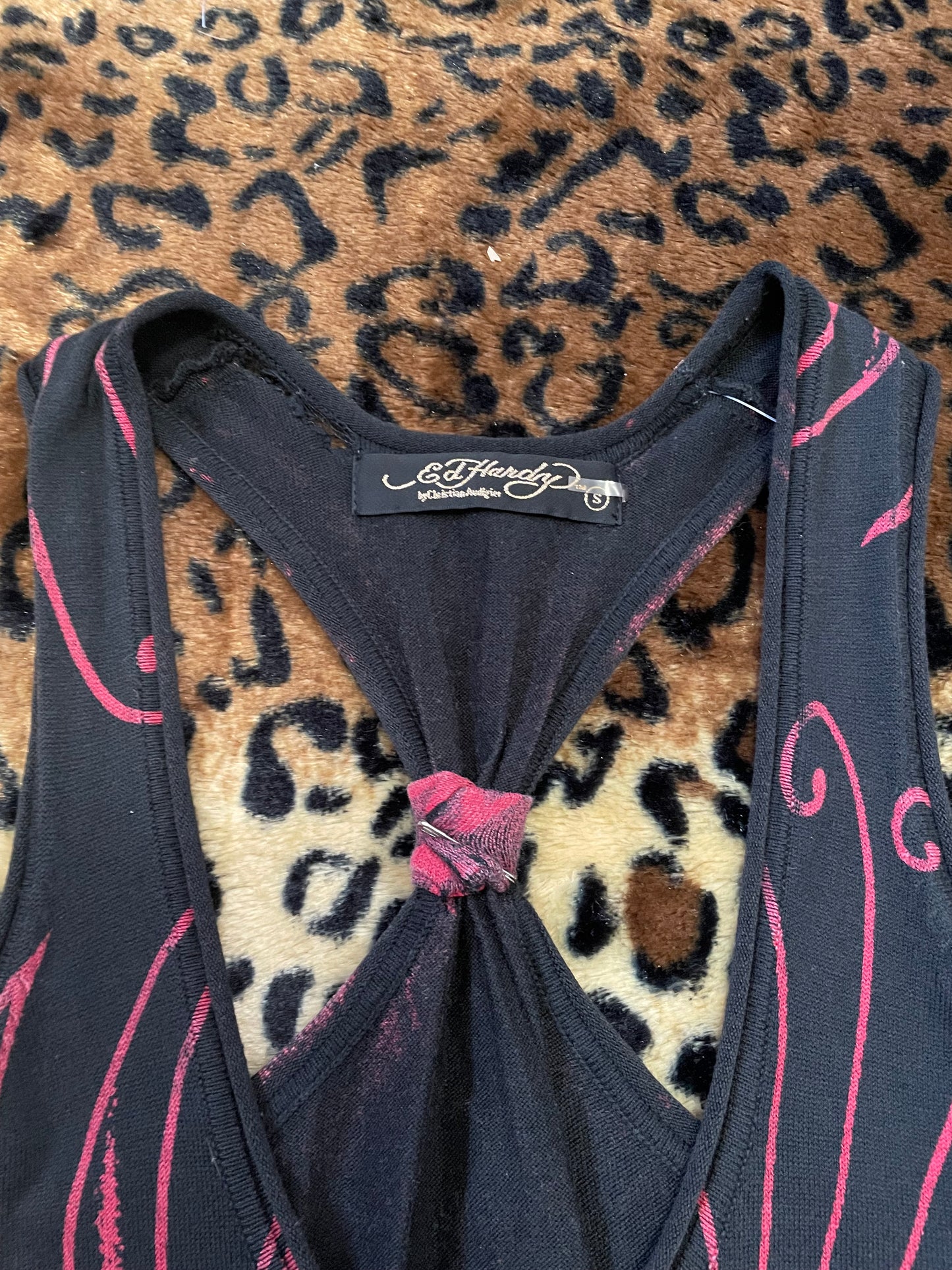 ed hardy peacock mini dress