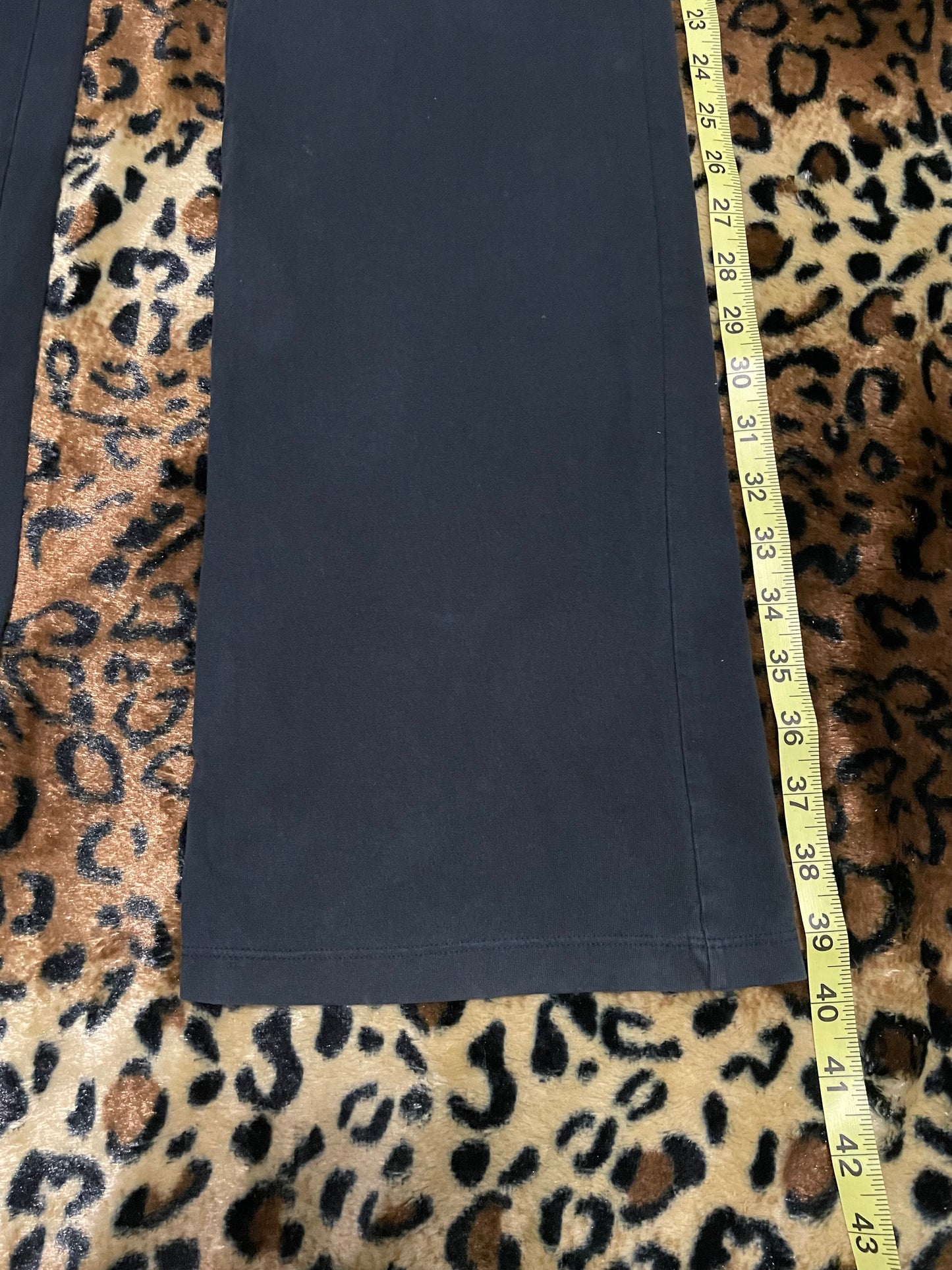 VS Pink skull foldover lowrise flare leggings
