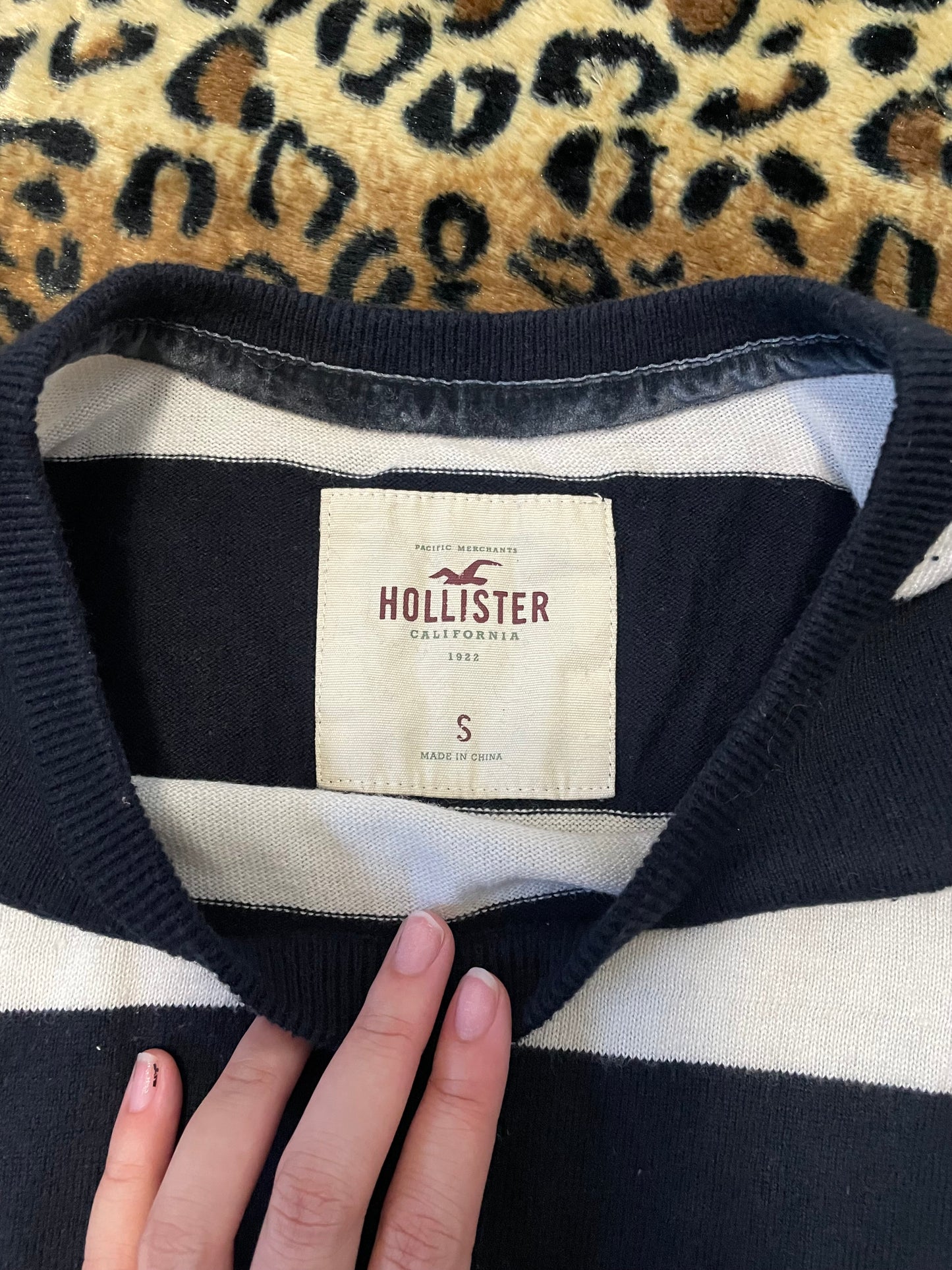 hollister striped knit longsleeve