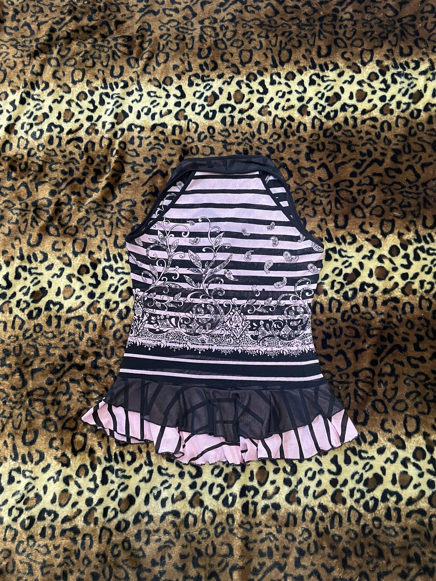 babydoll lace striped cami