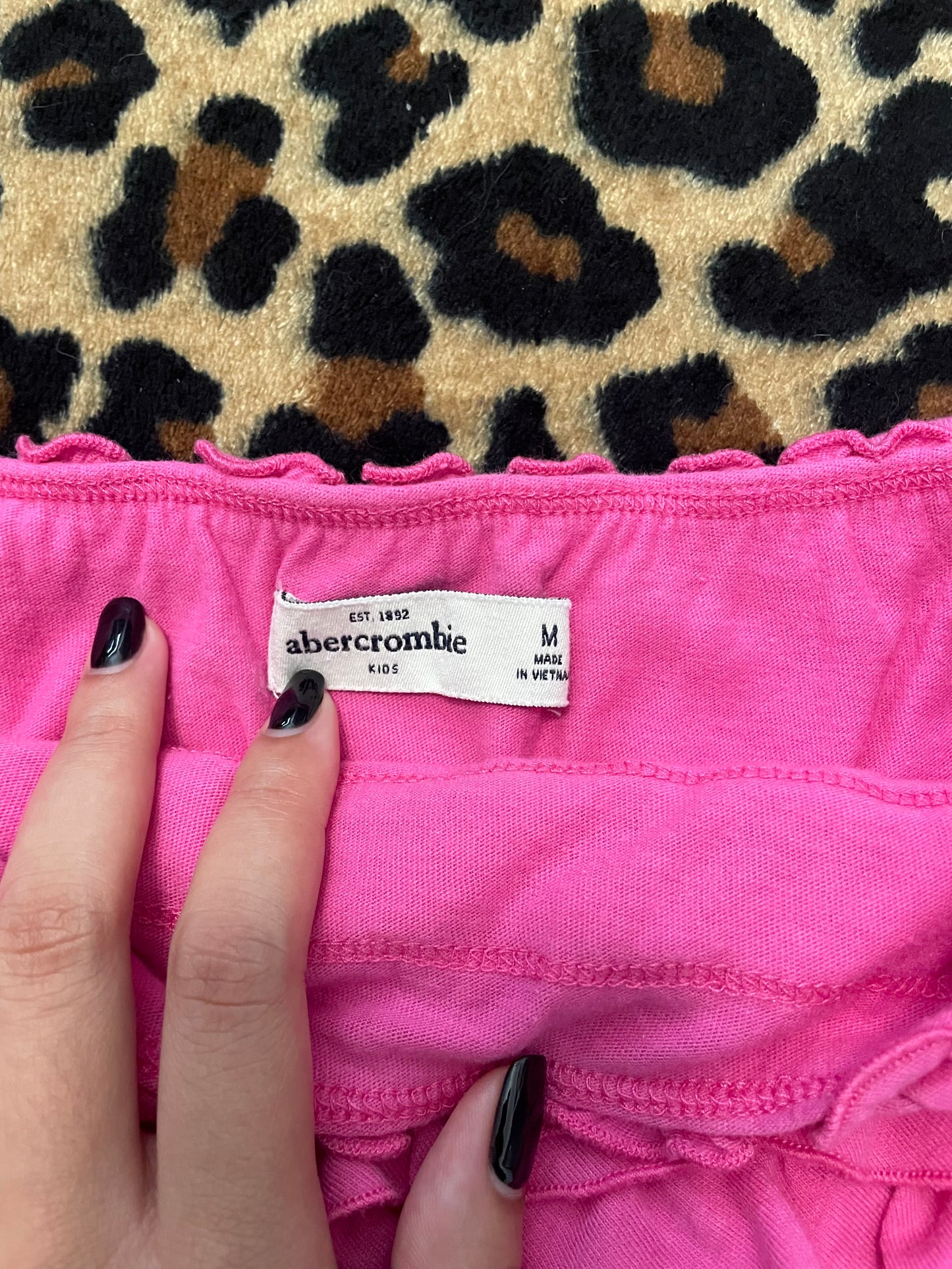 abercrombie ruffled tube top