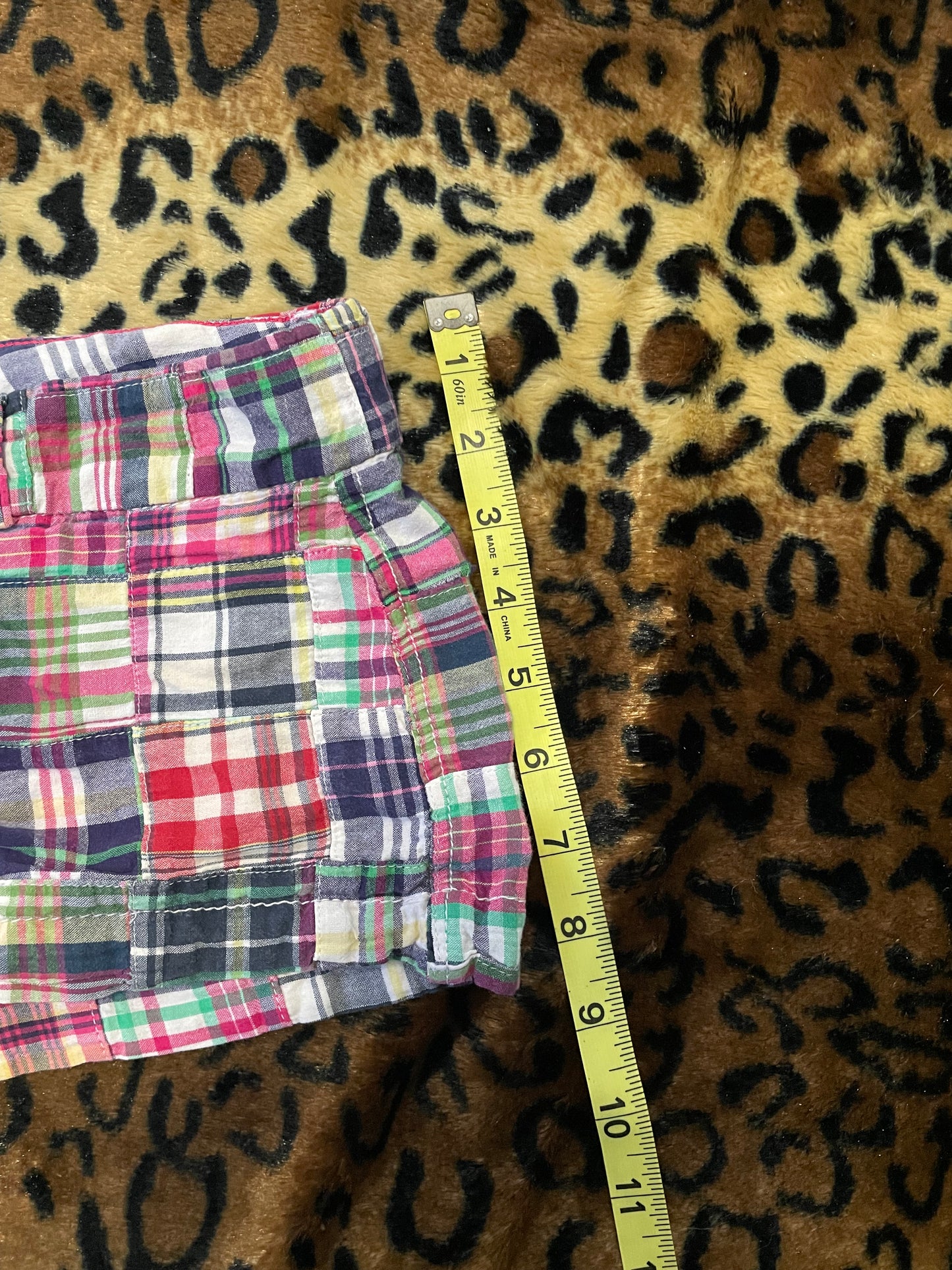 american eagle low rise plaid mini shorts