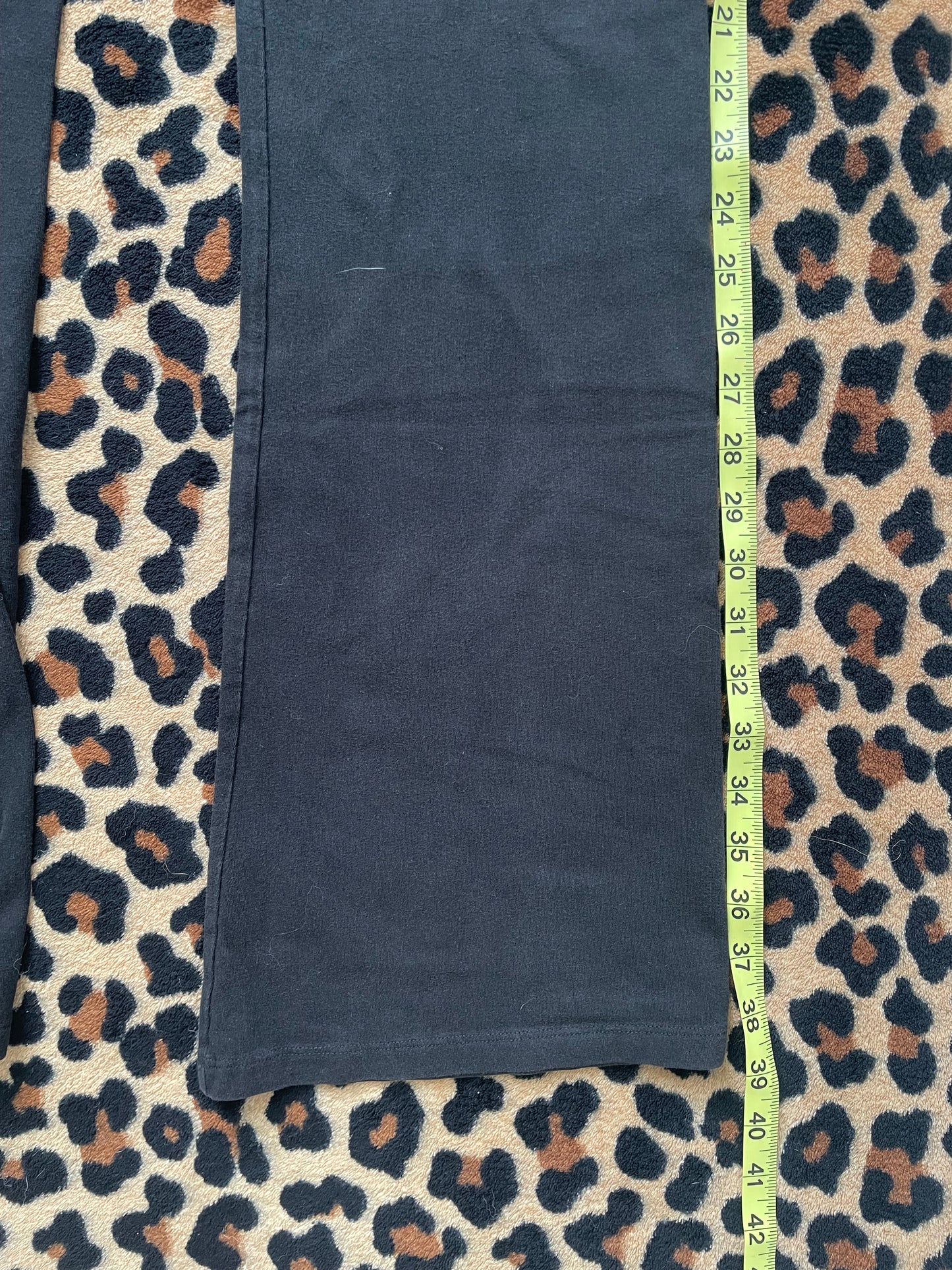 VS Pink leopard print lowrise foldover leggings