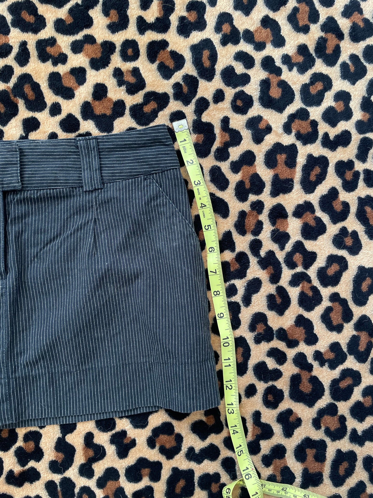 no boundaries pinstripe mini skirt