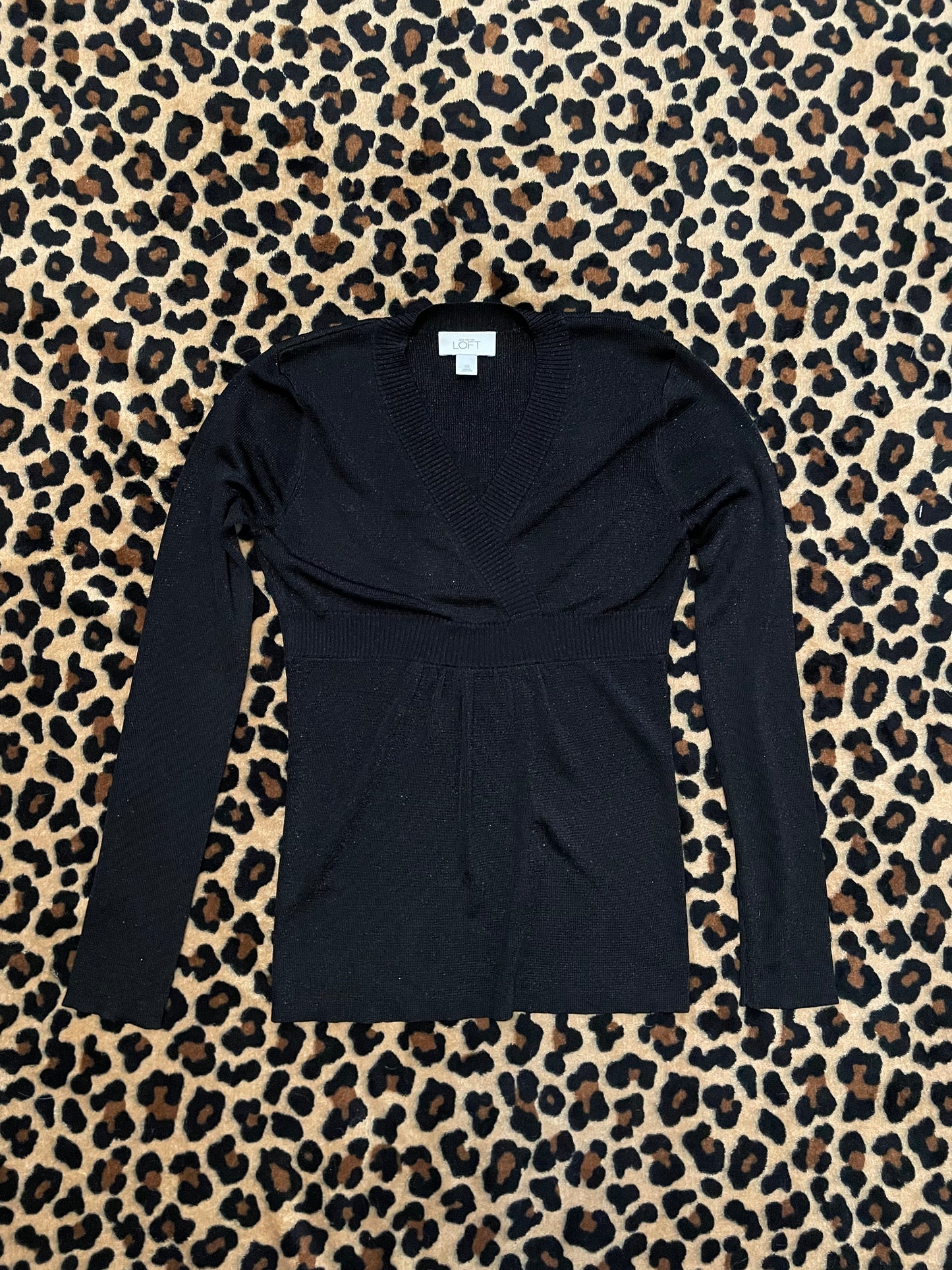 sparkly babydoll longsleeve top