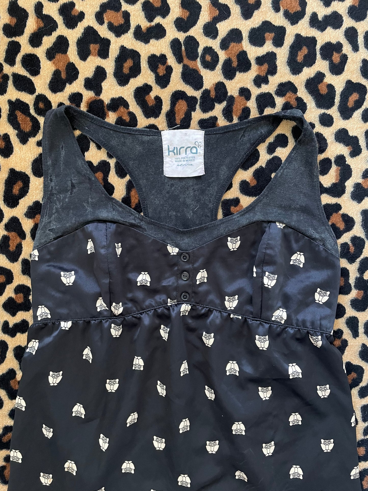 owl babydoll tank