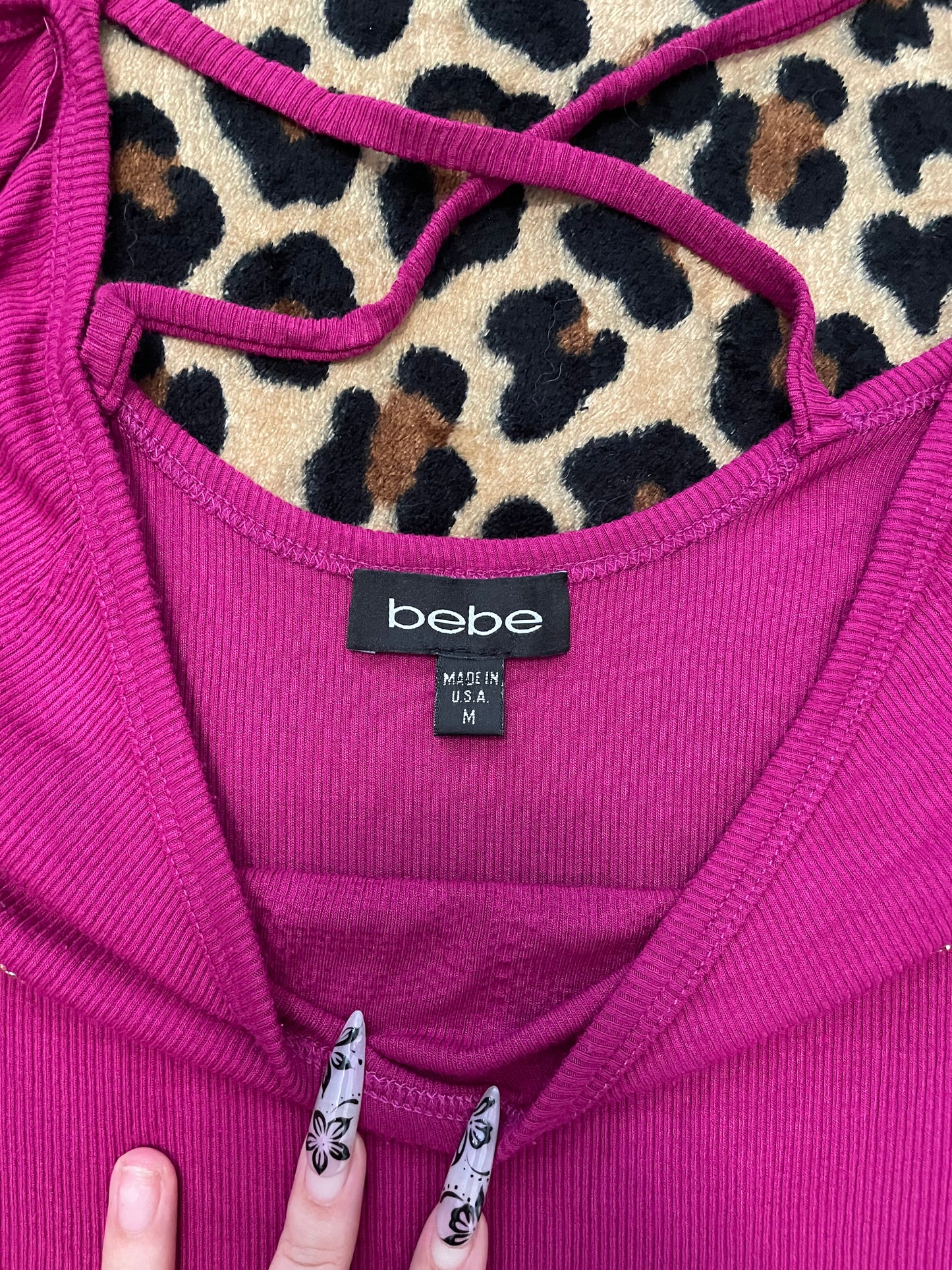 bebe bedazzled longsleeve