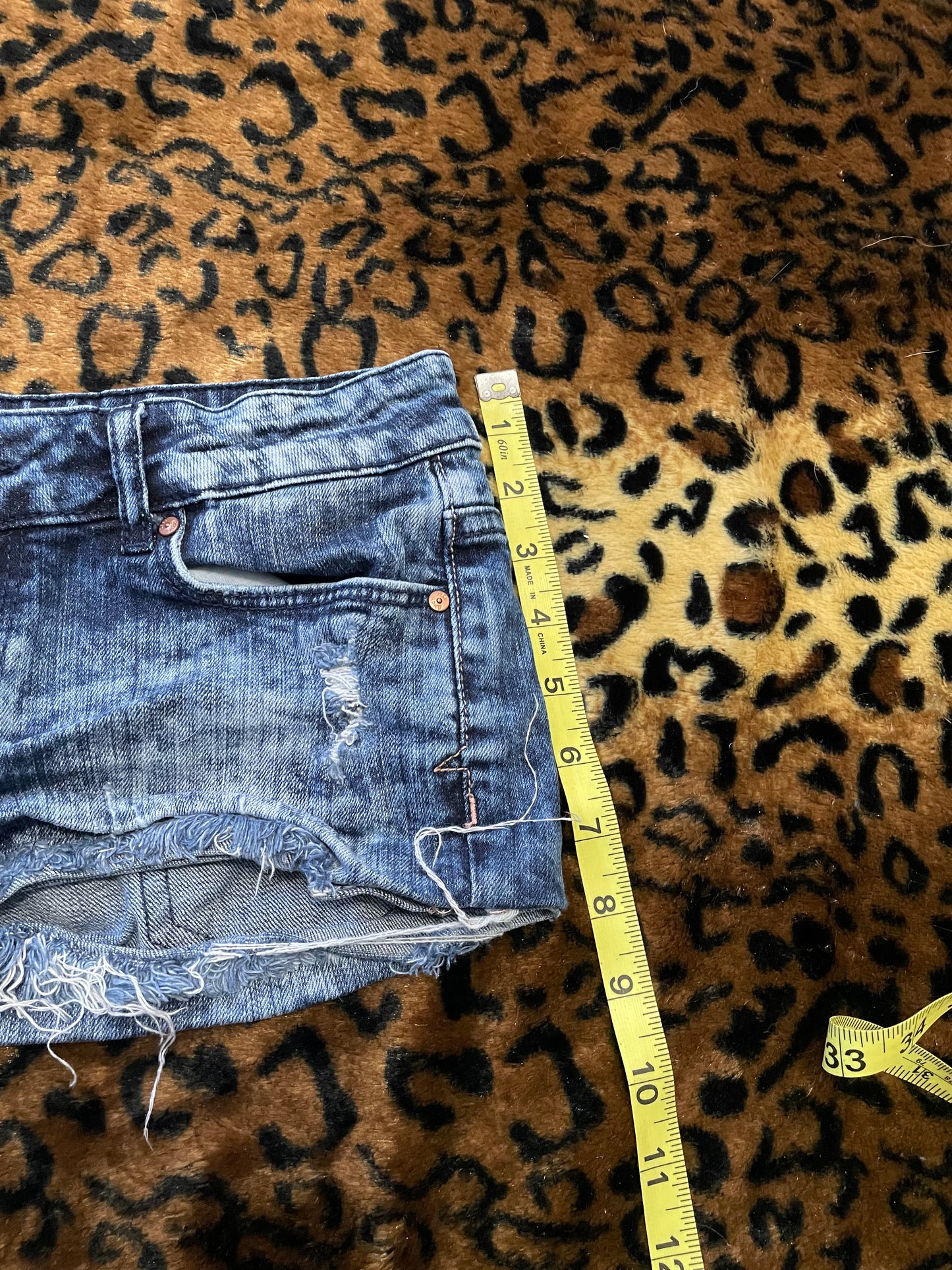 aeropostale denim lowrise mini shorts