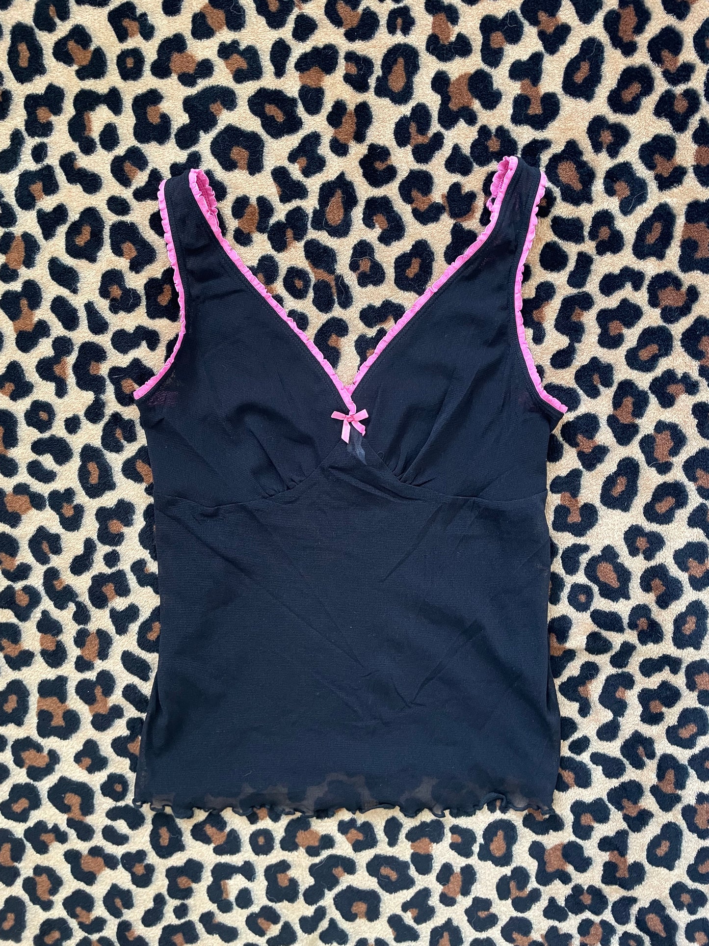 mesh babydoll cami