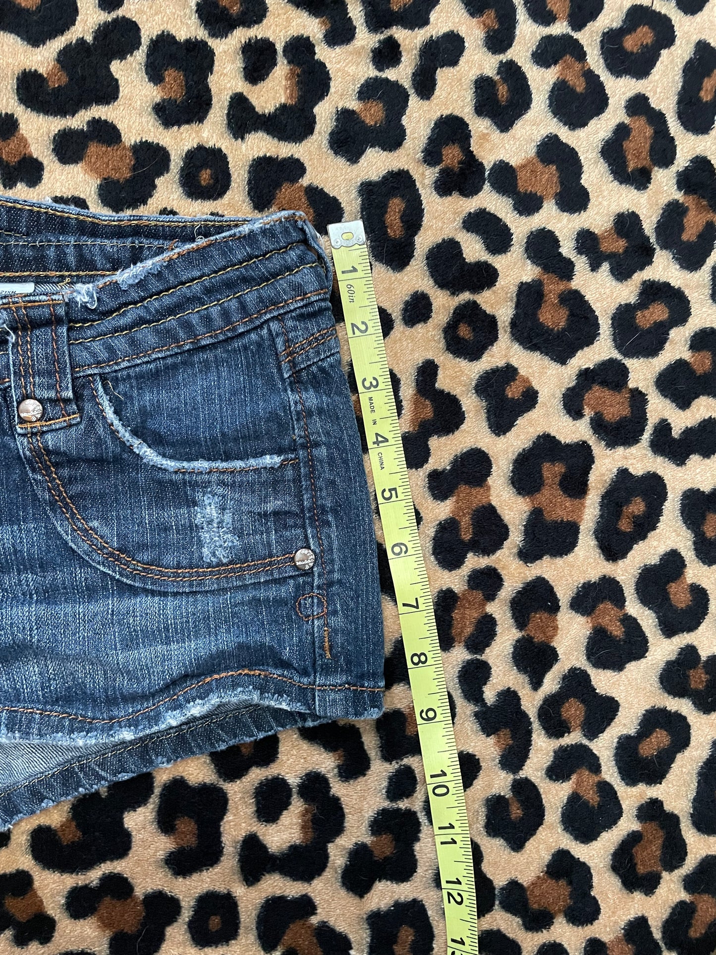 mudd lowrise denim mini shorts