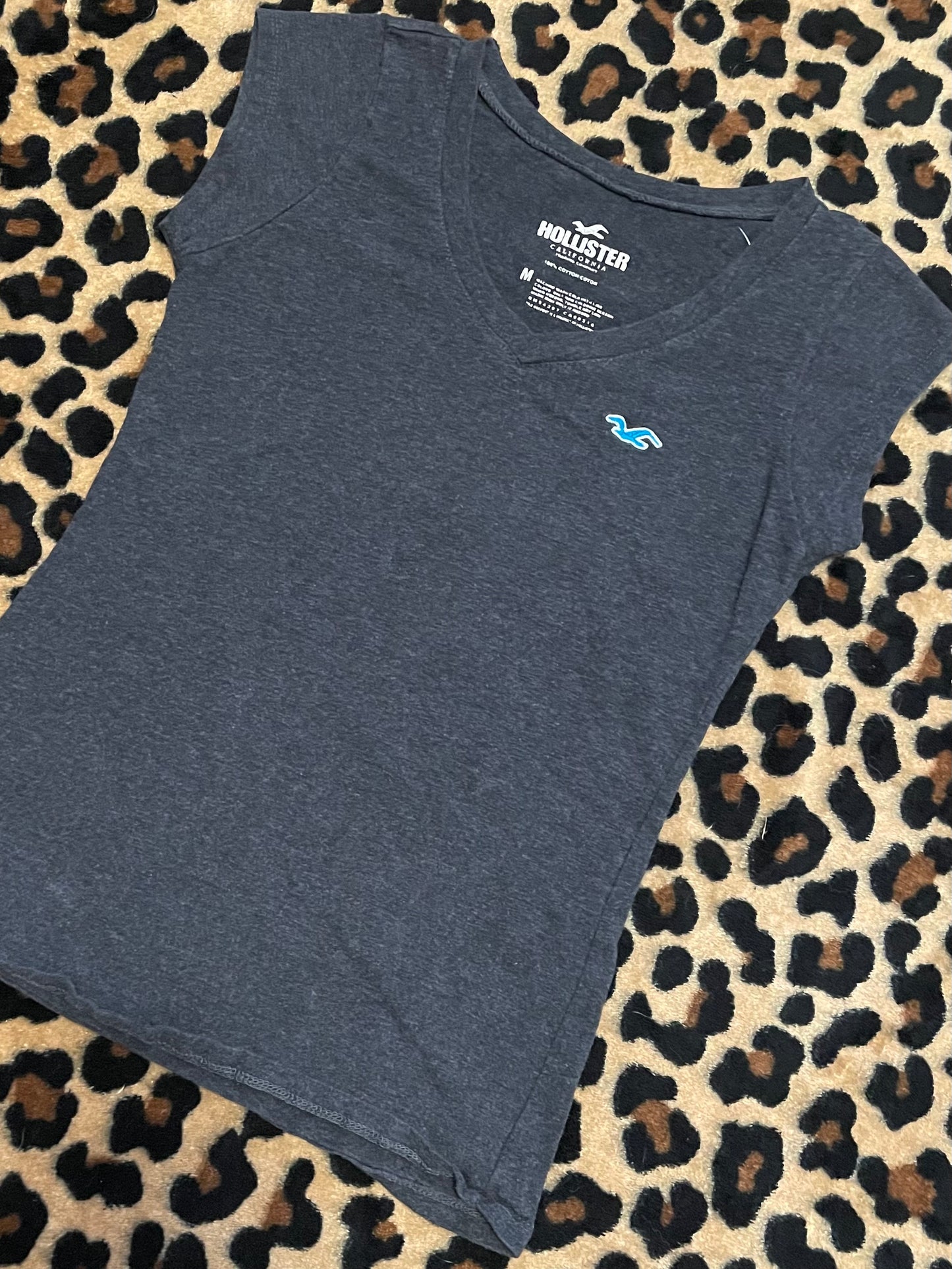 hollister fitted v-neck baby tee