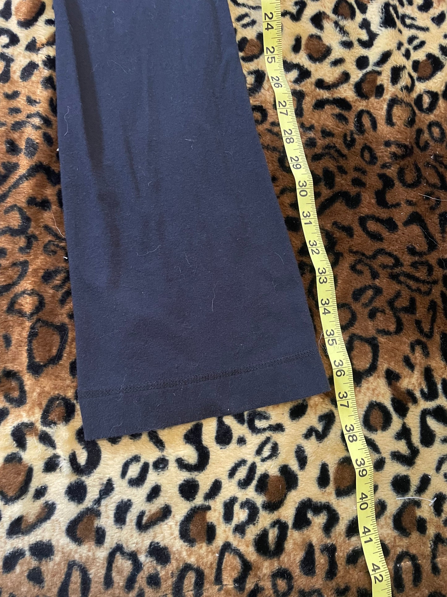SO cheetah lowrise foldover flare leggings
