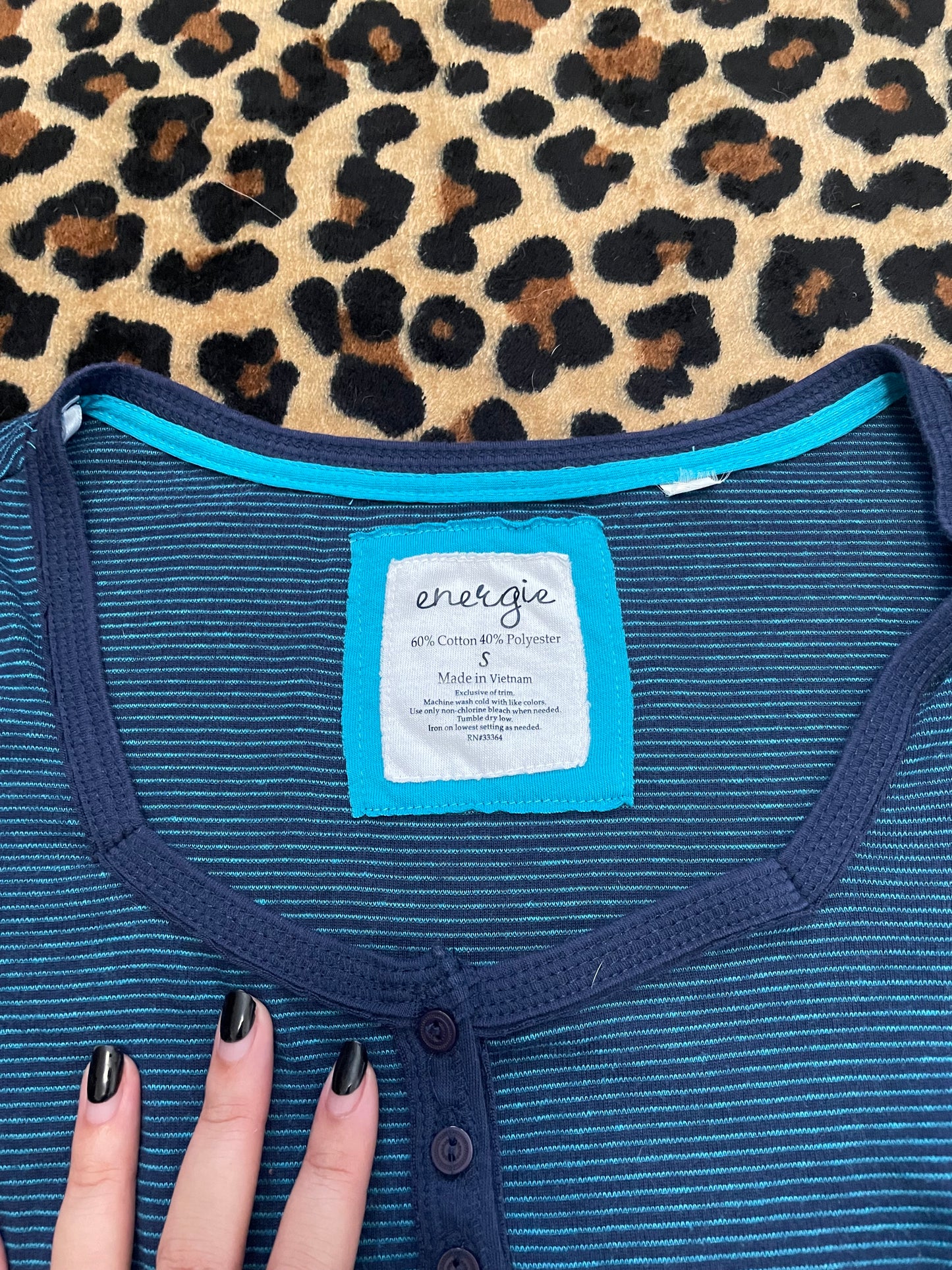 energie stripped fitted longsleeve