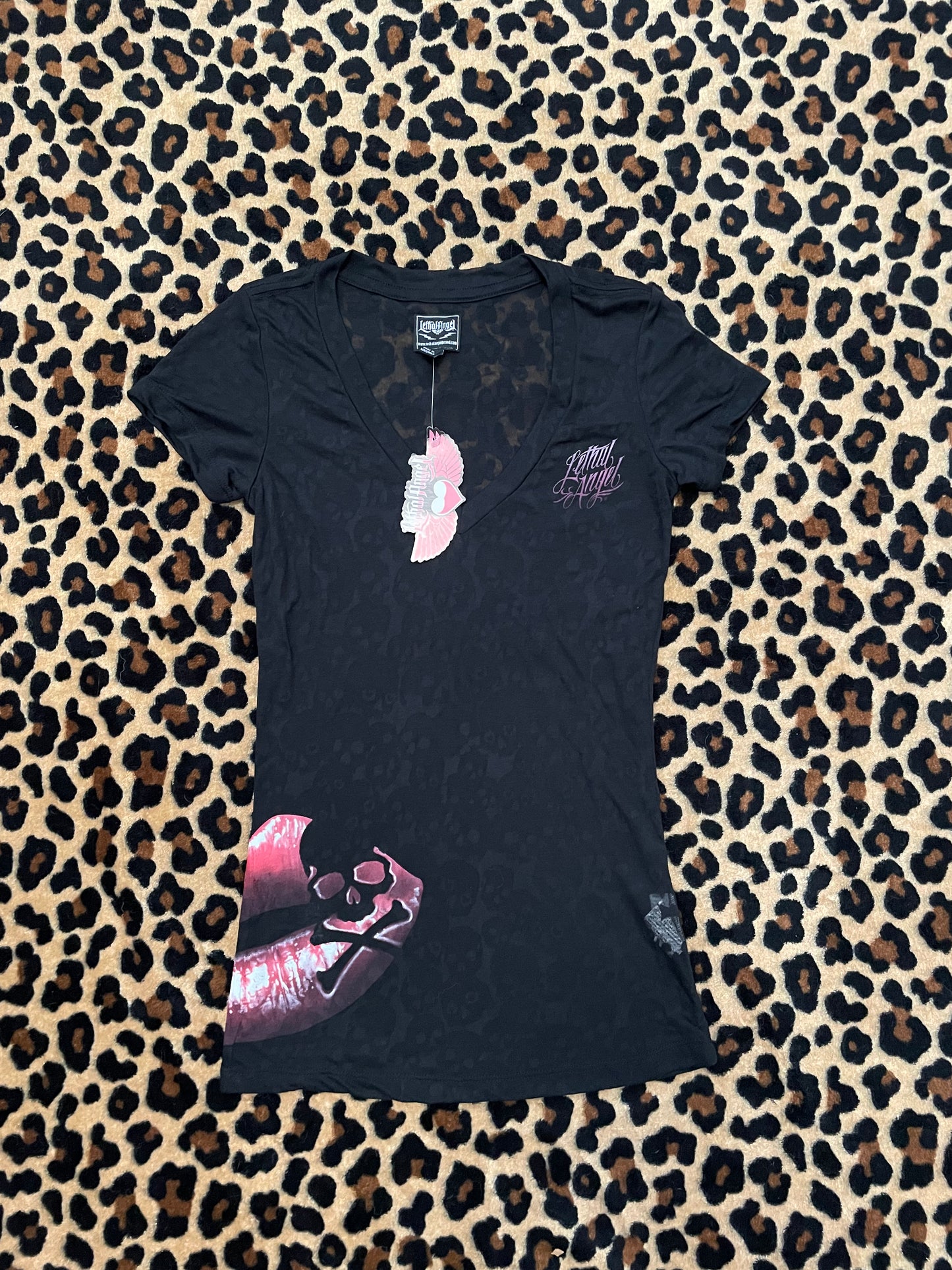 lethal angel mesh skull top