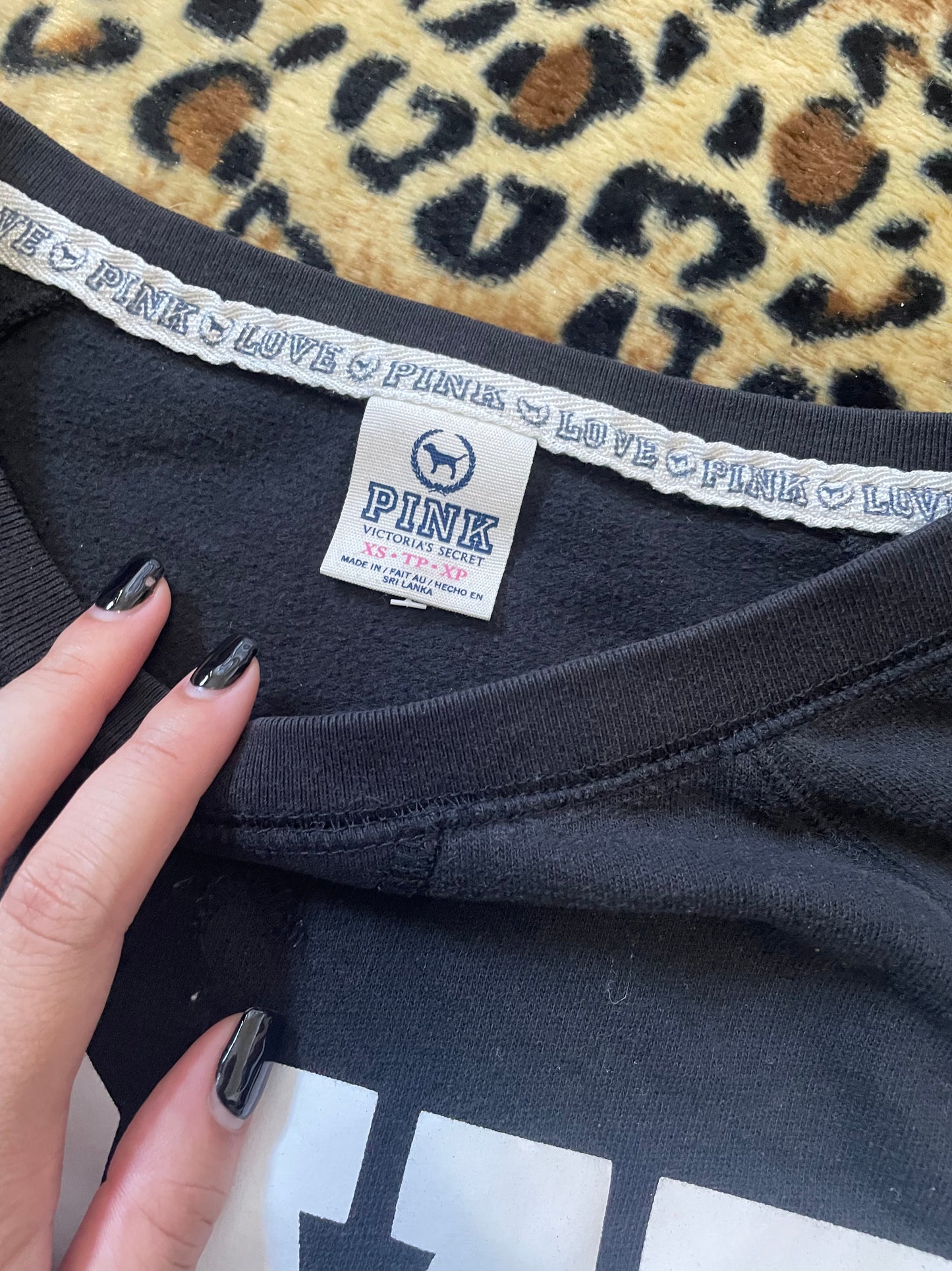 VS Pink cheetah sweater