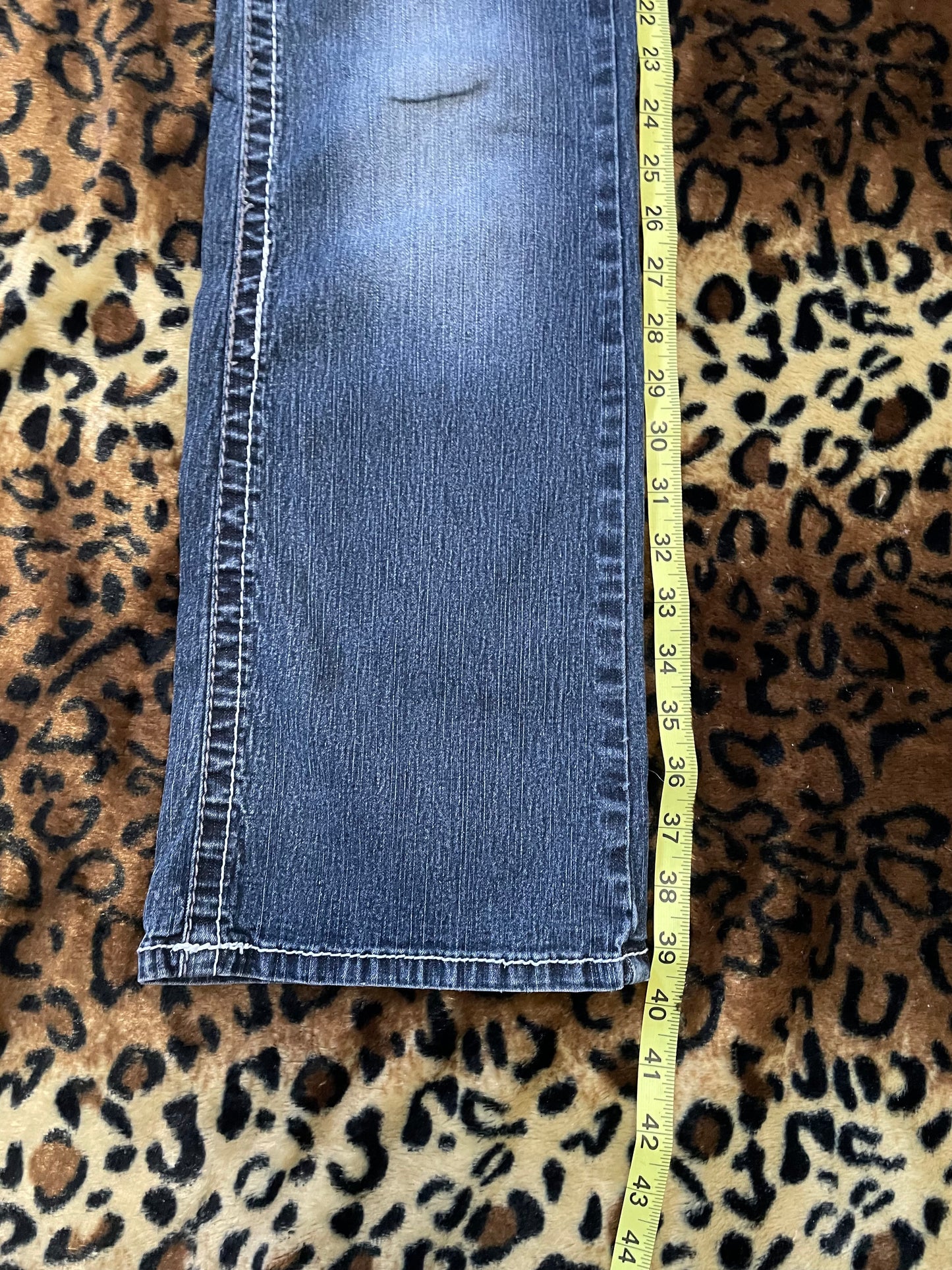 angels studded lowrise flare jeans