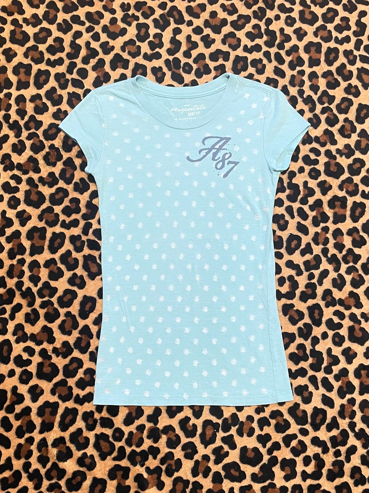 aeropostale flower polka dot baby tee