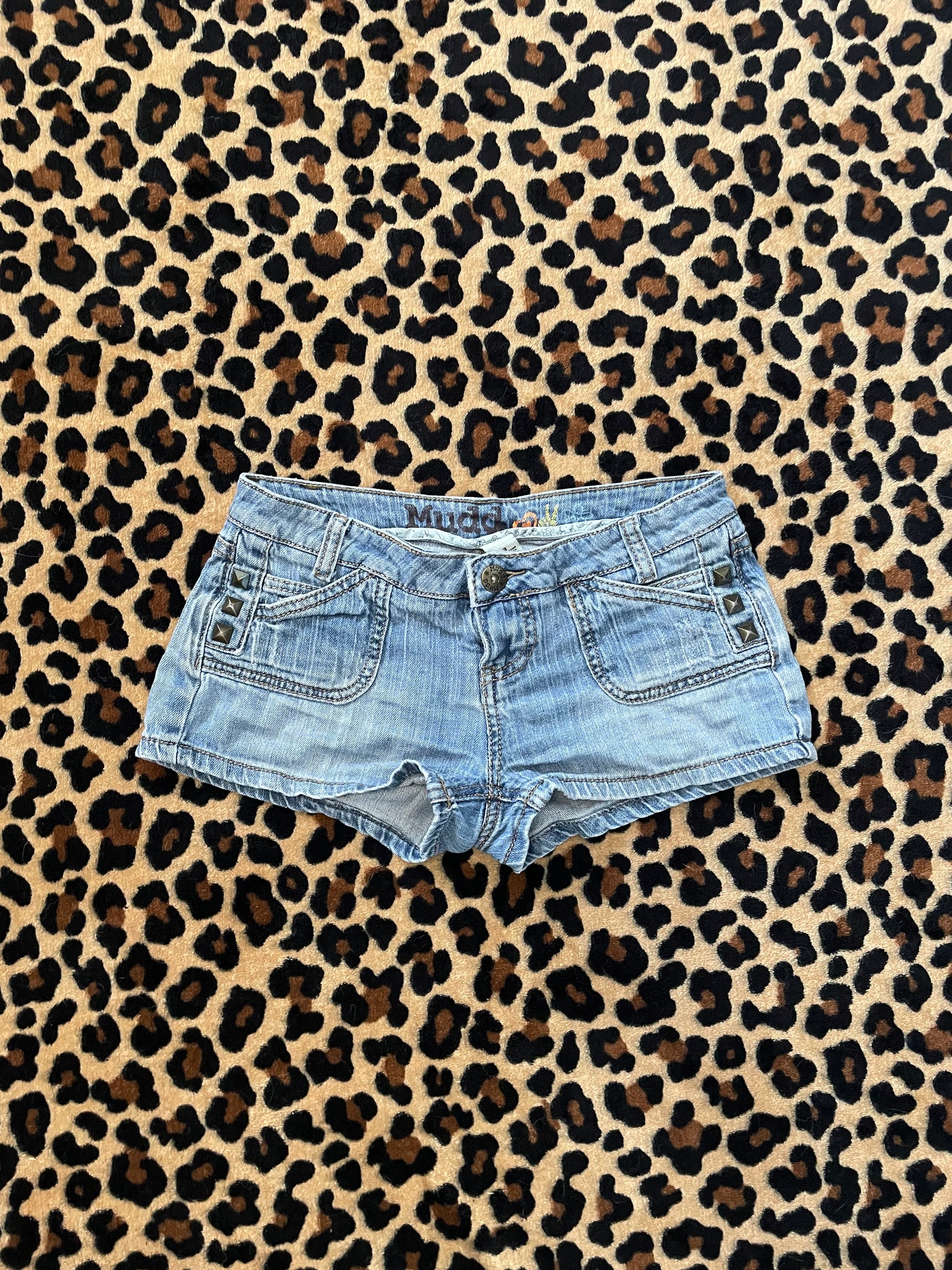 mudd studded lowrise mini shorts