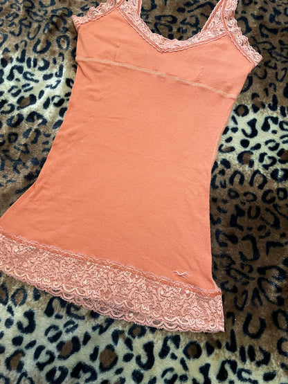 hollister babydoll lace tank