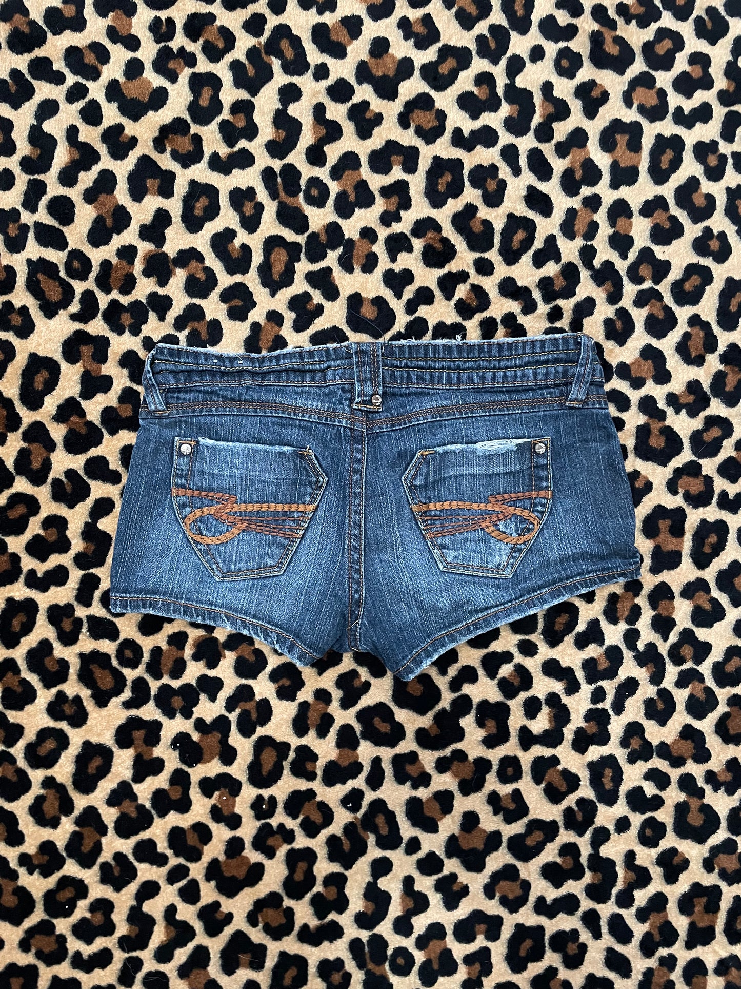 mudd lowrise denim mini shorts