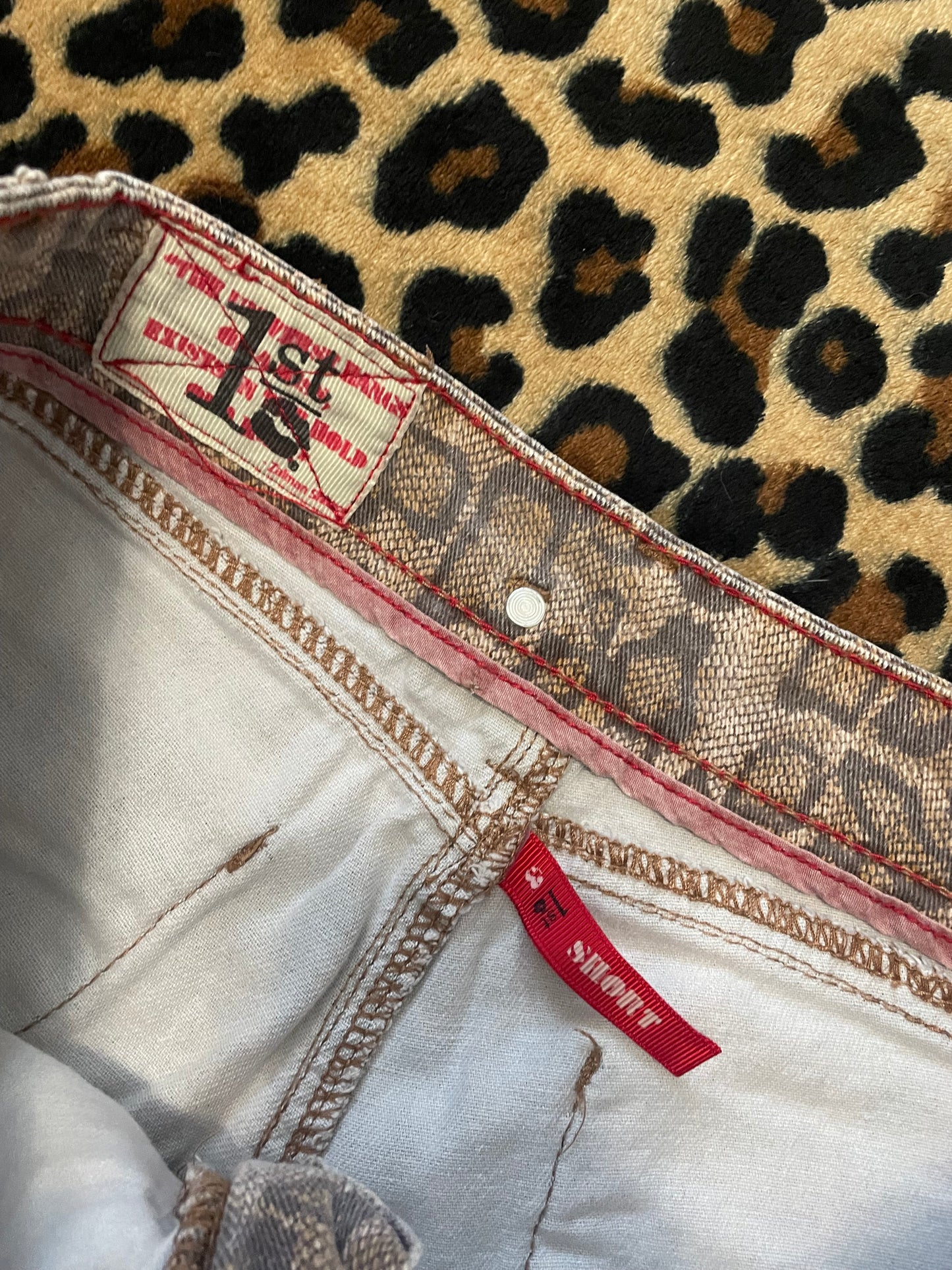 cheetah print lowrise mini shorts