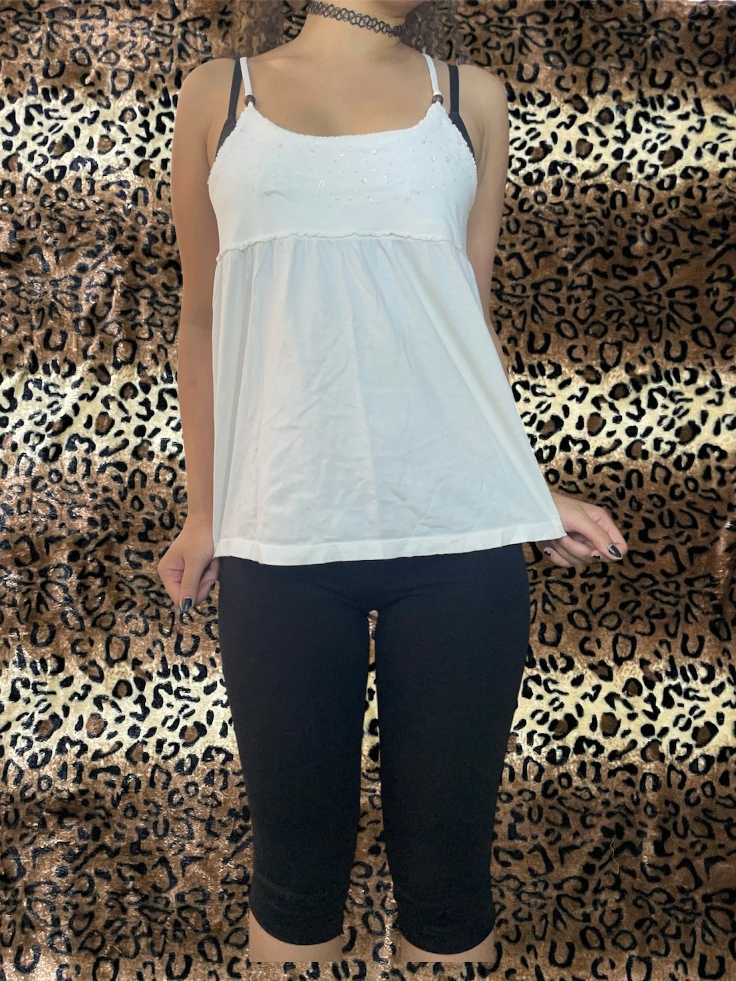 babydoll sequins tank