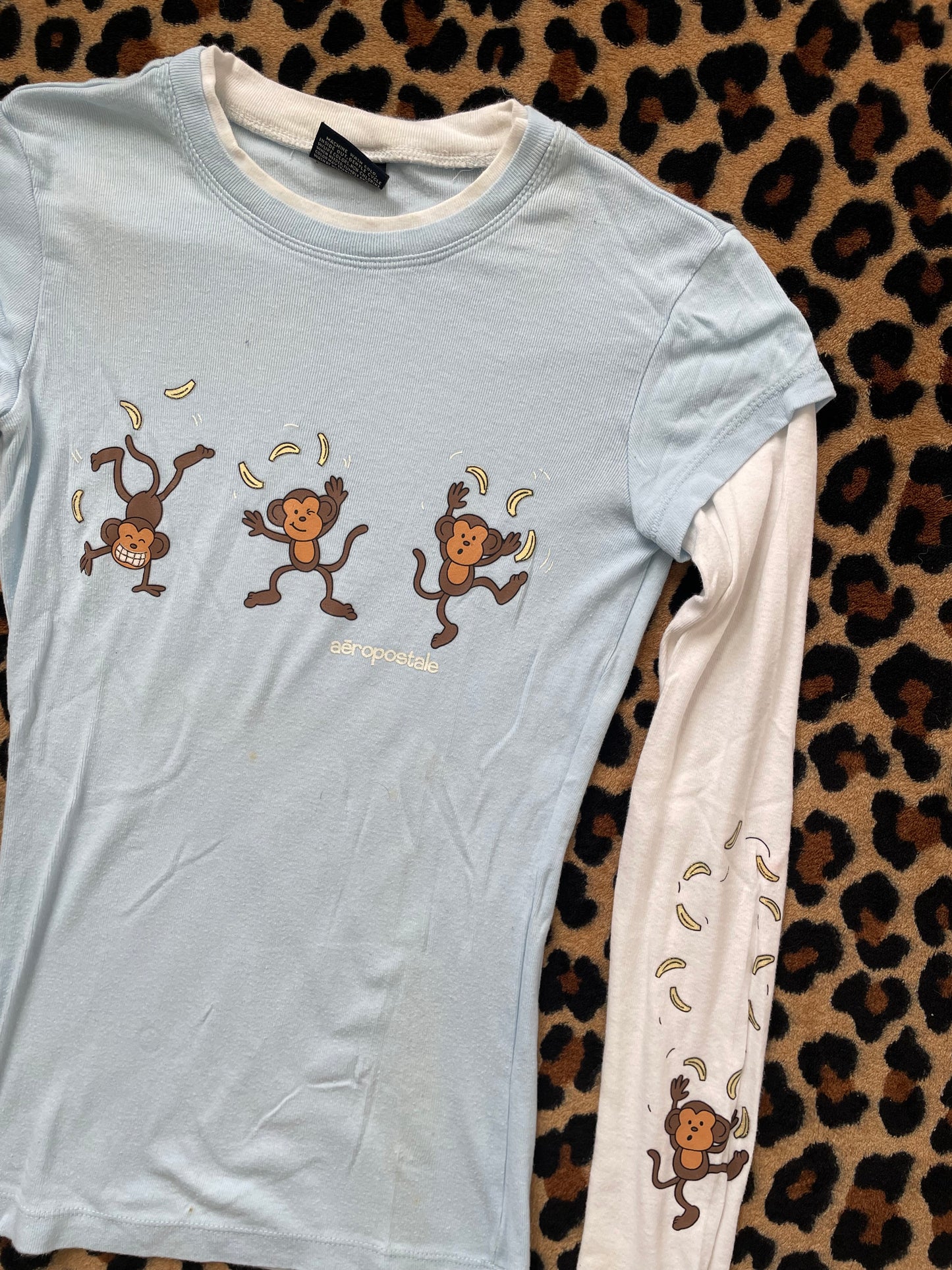 aeropostale monkey baby tee