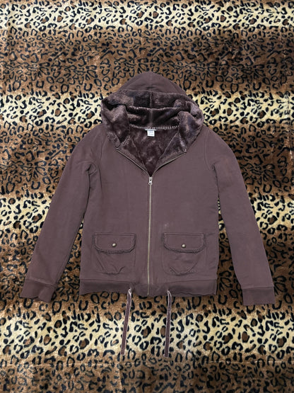 fitted fur jacket w/ cute pockets