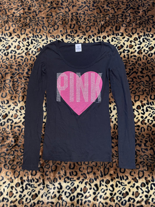 VS Pink bedazzled longsleeve