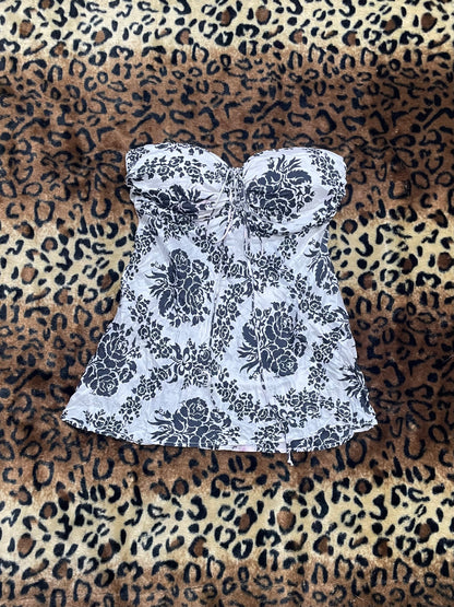 charlotte russe flower tube top