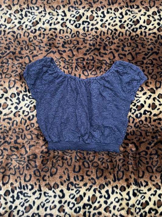 hollister cropped shirt