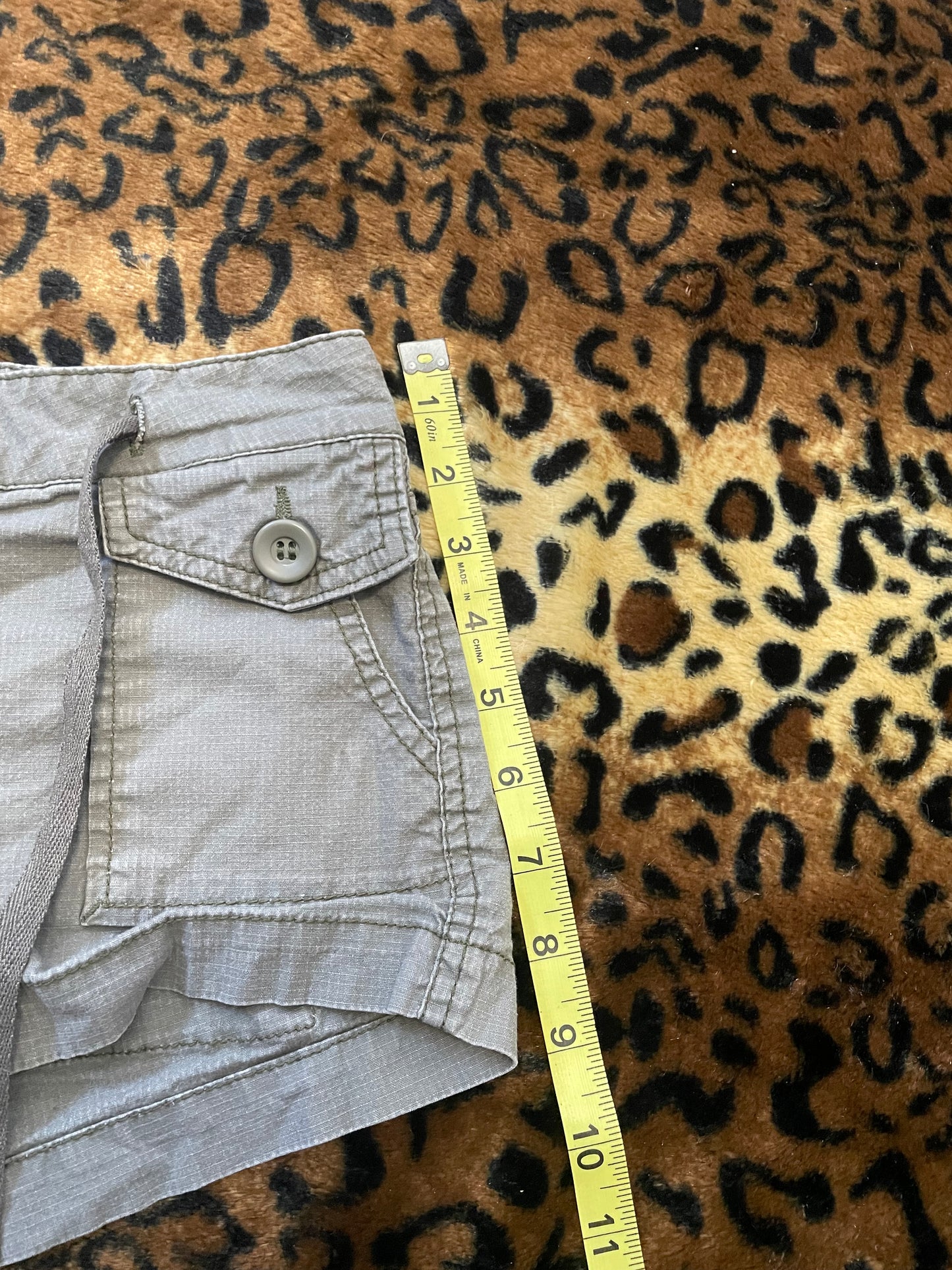 paris blues cargo mini shorts