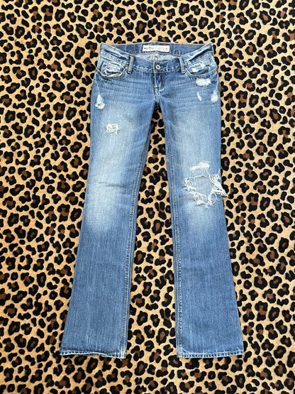 hollister lowrise flare jeans
