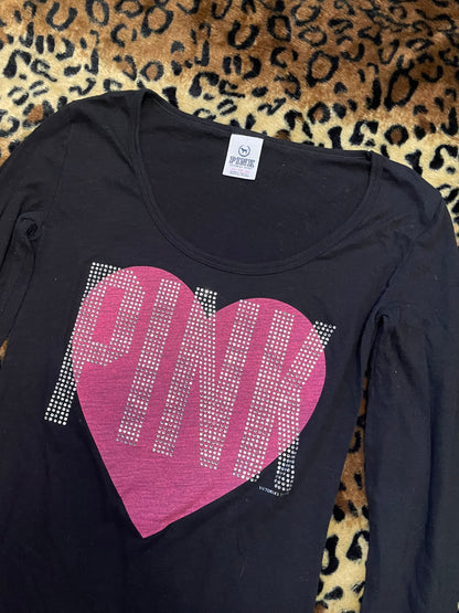 VS Pink bedazzled longsleeve
