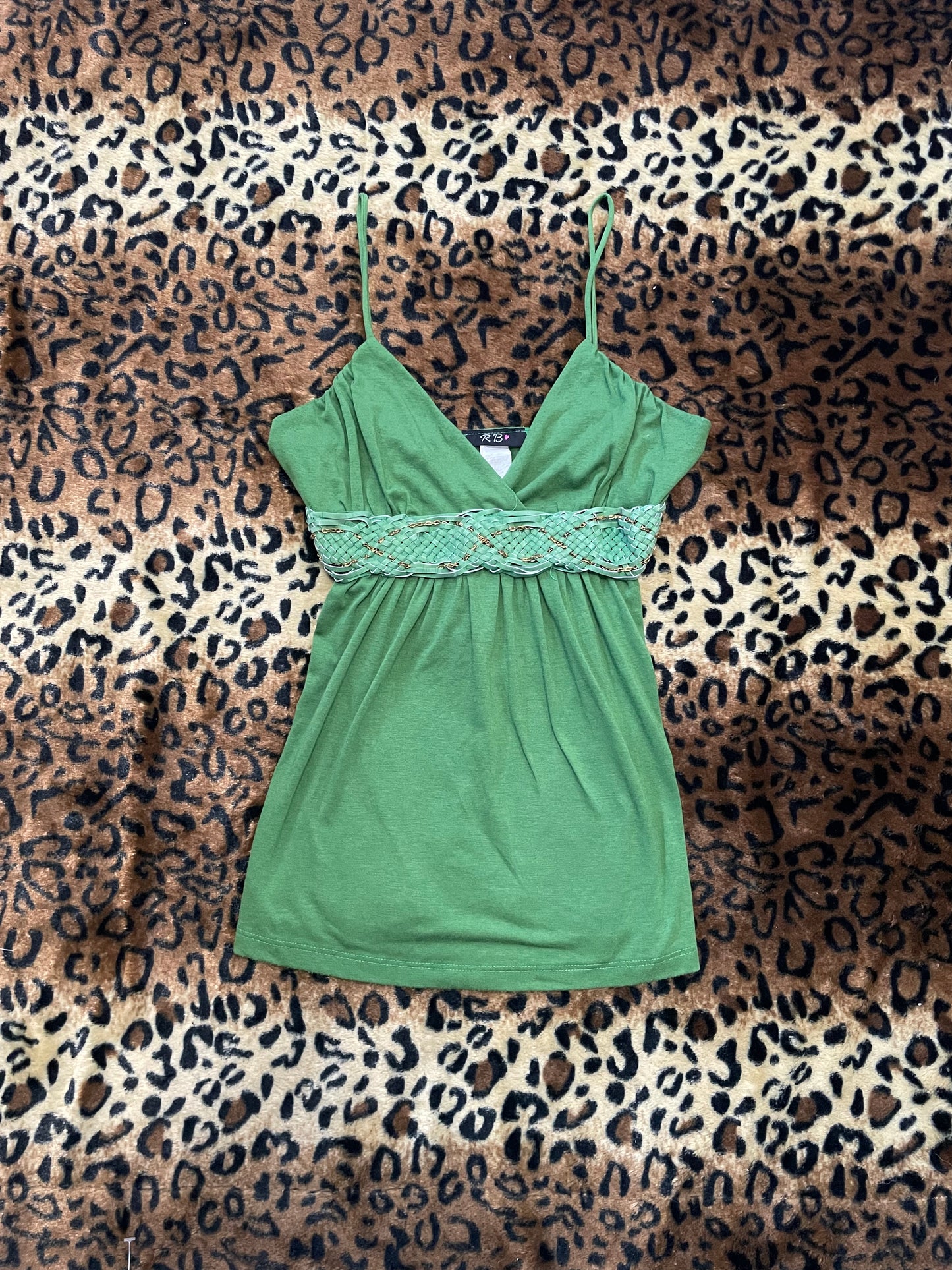 belted babydoll tank