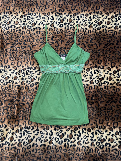 belted babydoll tank
