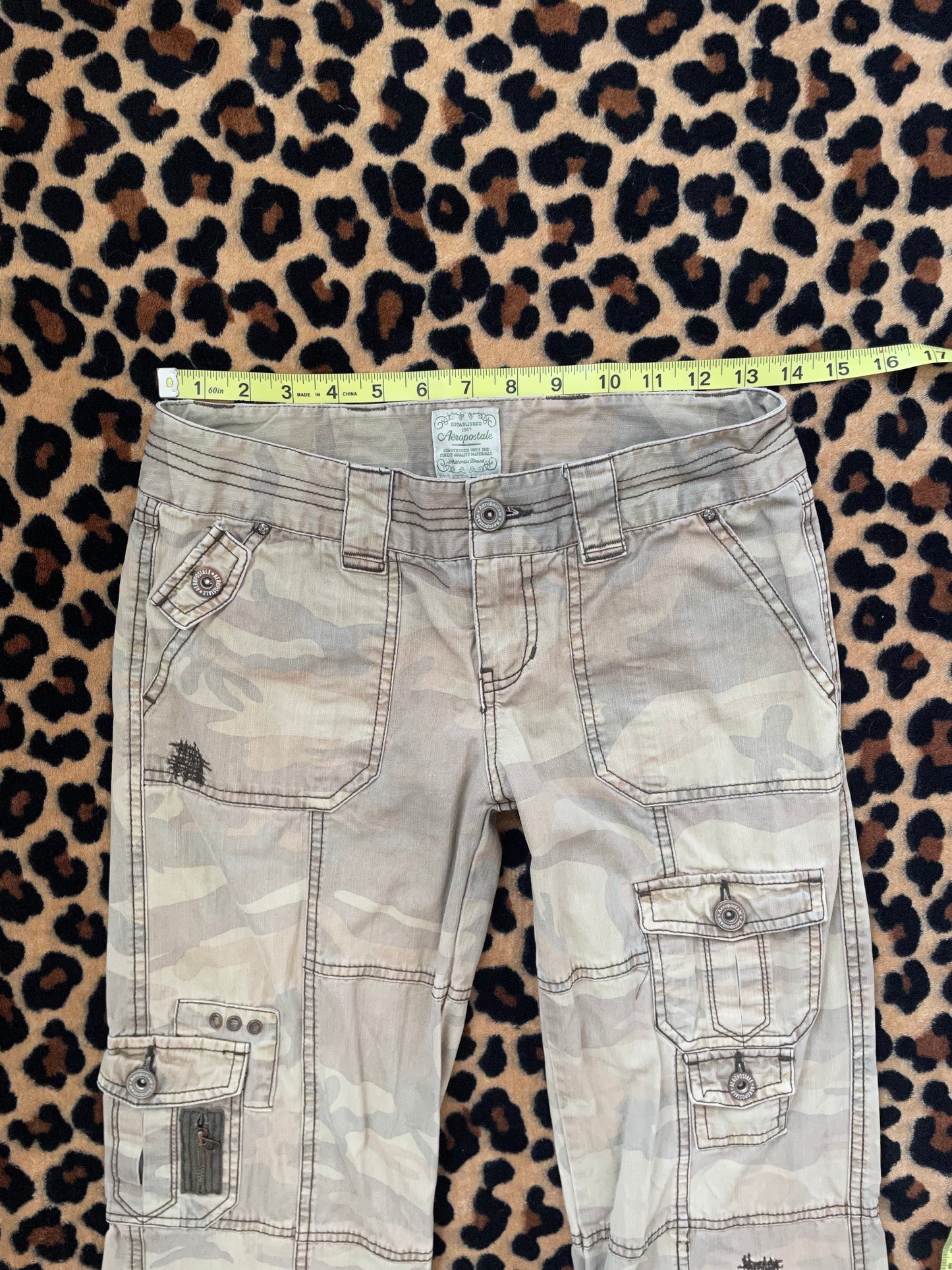 aeropostale low rise camo cargos